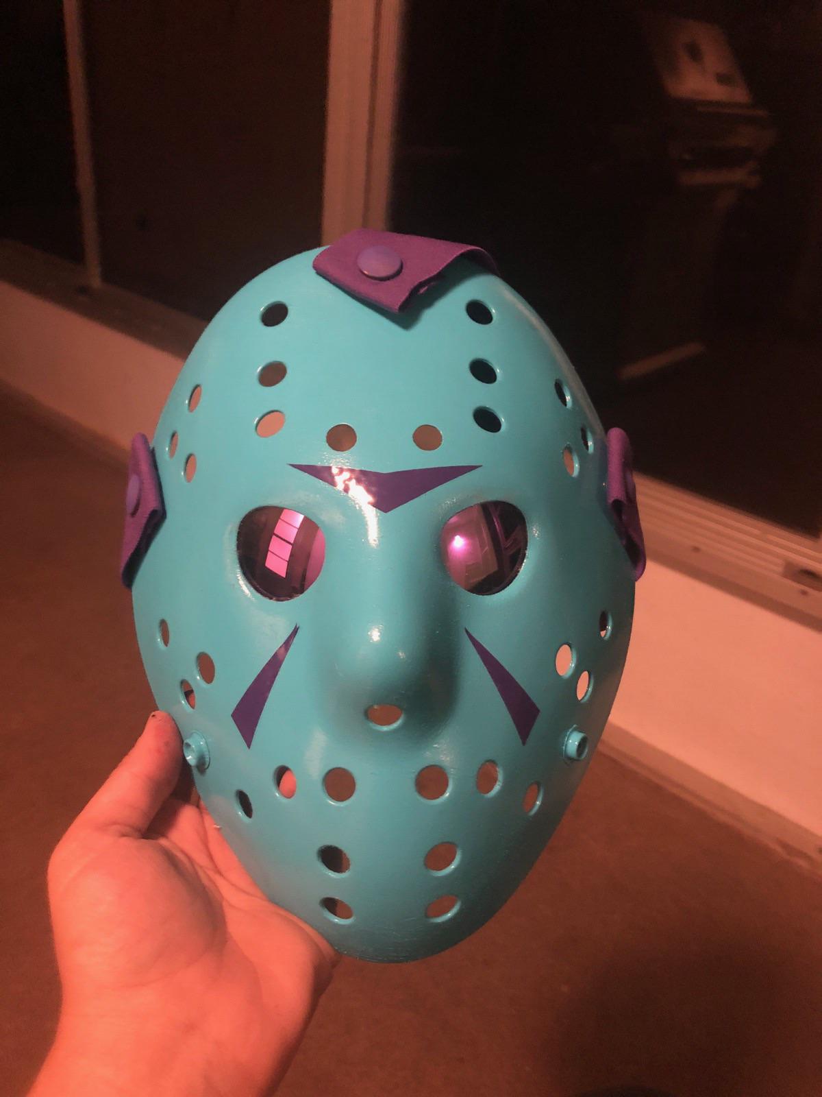 Retro Jason mask I made for my daughter. r/halloween