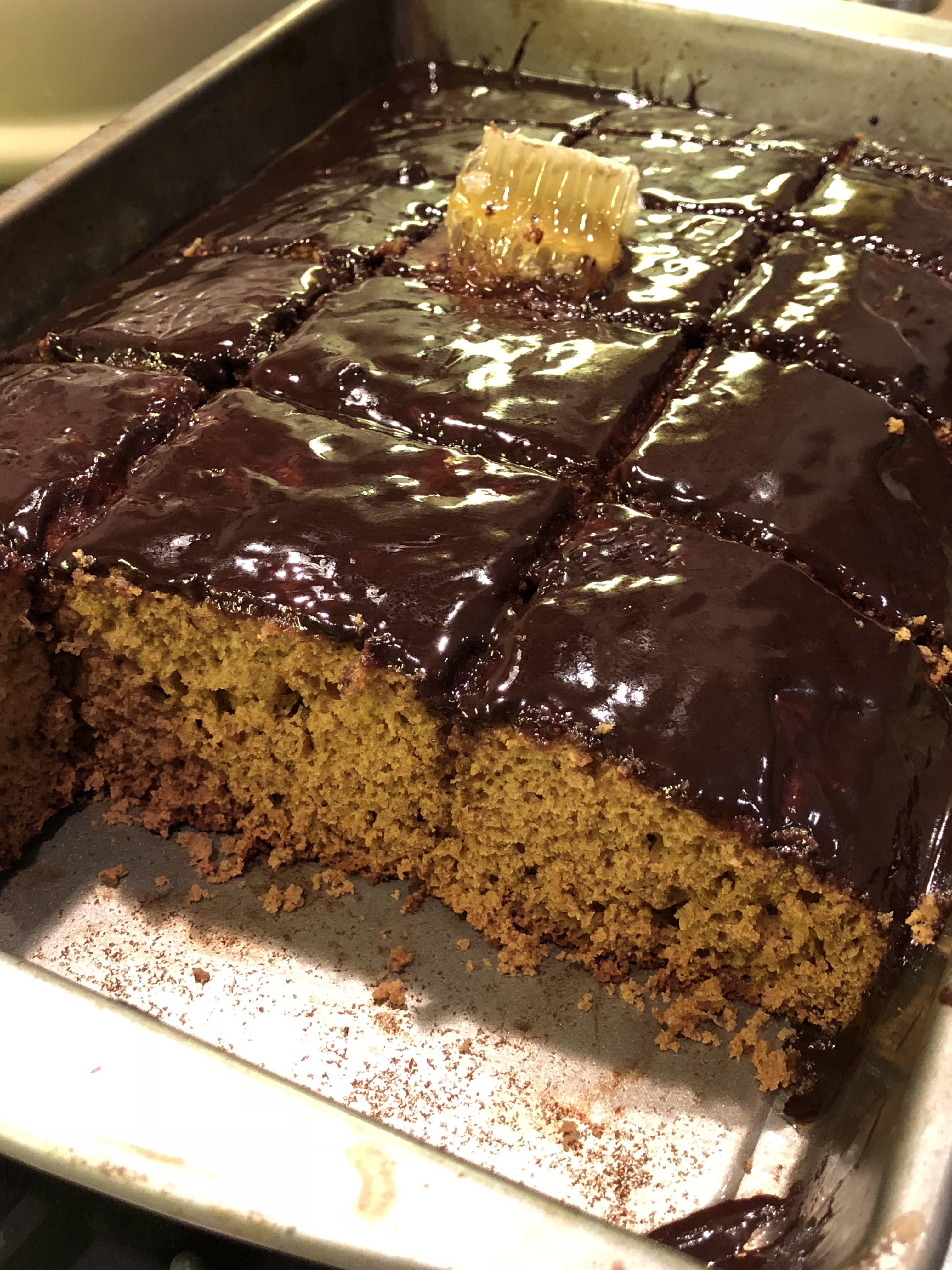 Honeybread with a chocolate coating r/Baking