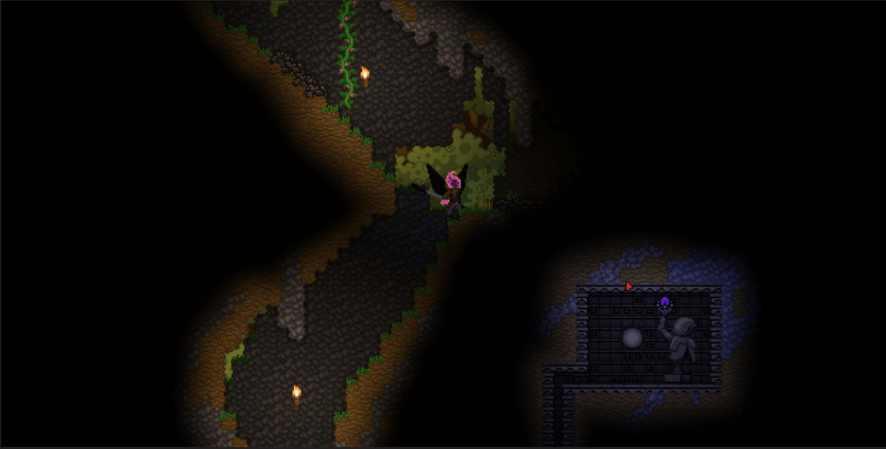 When I first did the dark cavern quest, I noticed this room. I don't