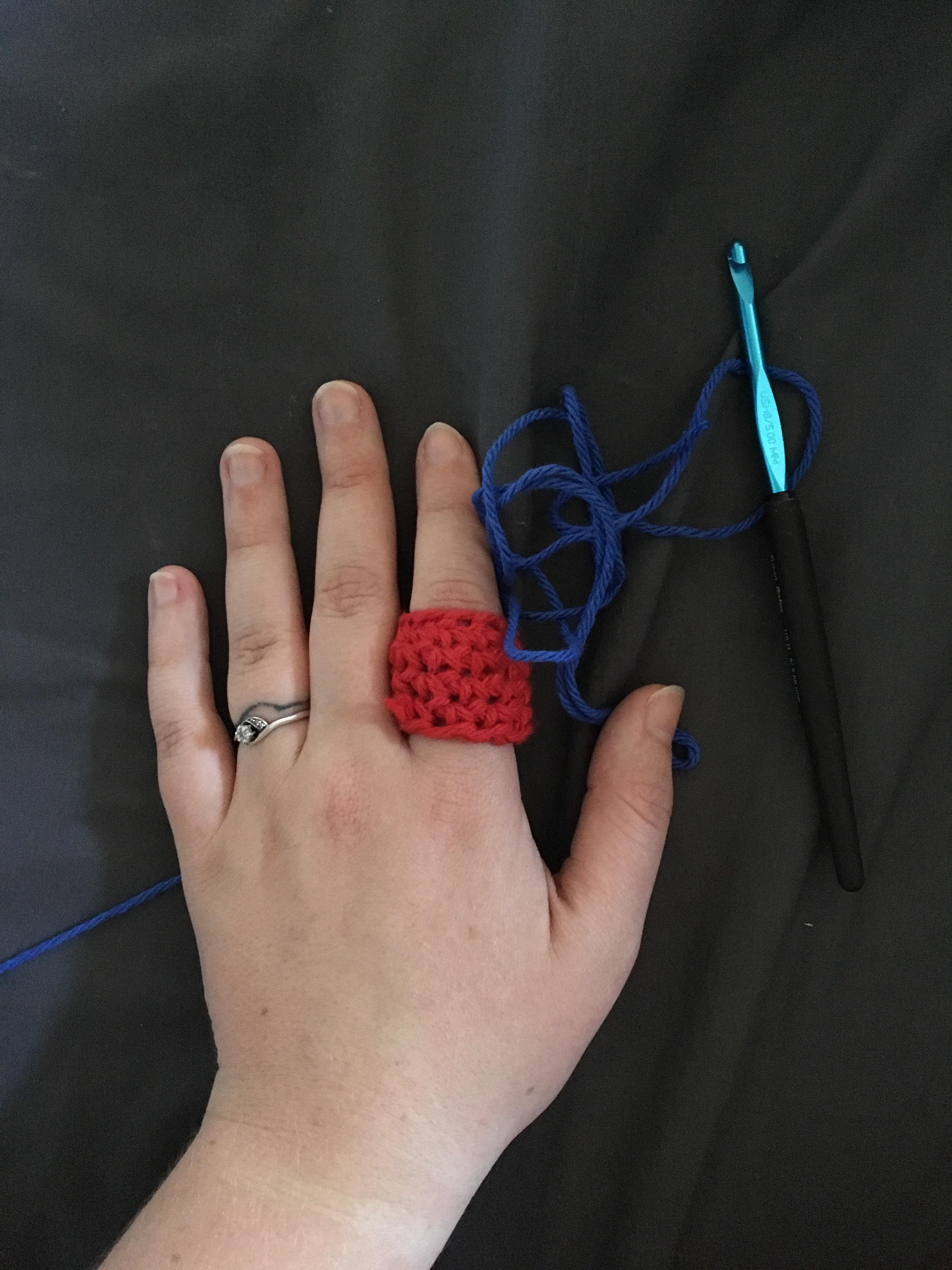 New to crochet How do you keep your yarn from chaffing your finger