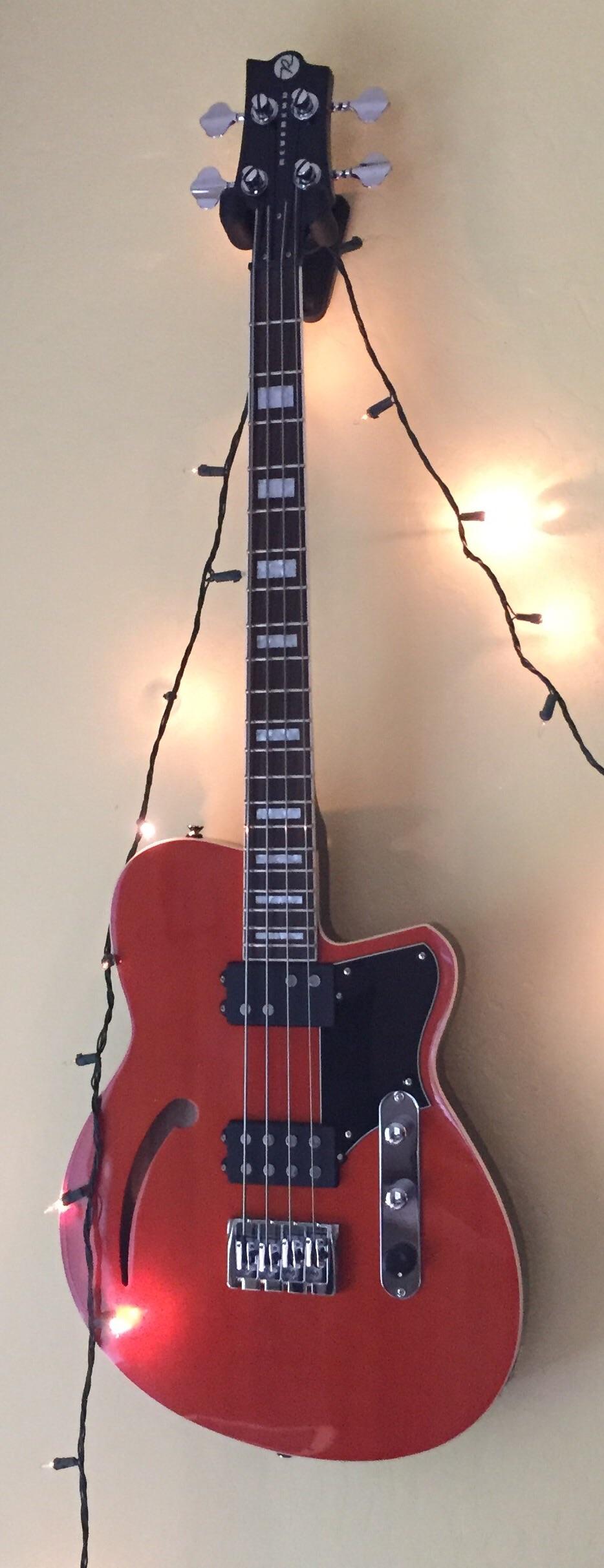 My Reverend "Dub King" bass. Had a 3 hour gig last night and loved