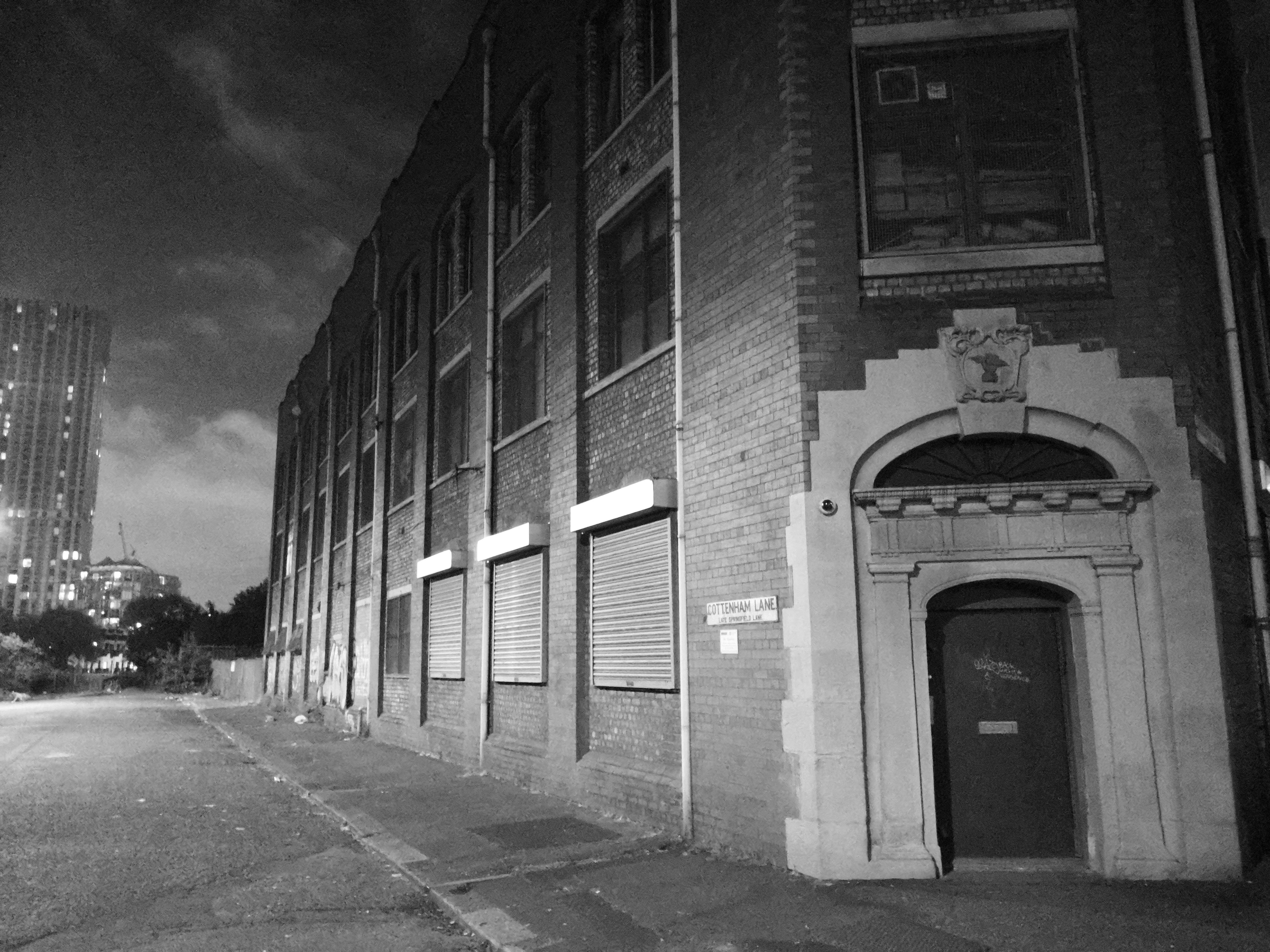 Salford at night, taken on my mangled walk to White Hotel the other