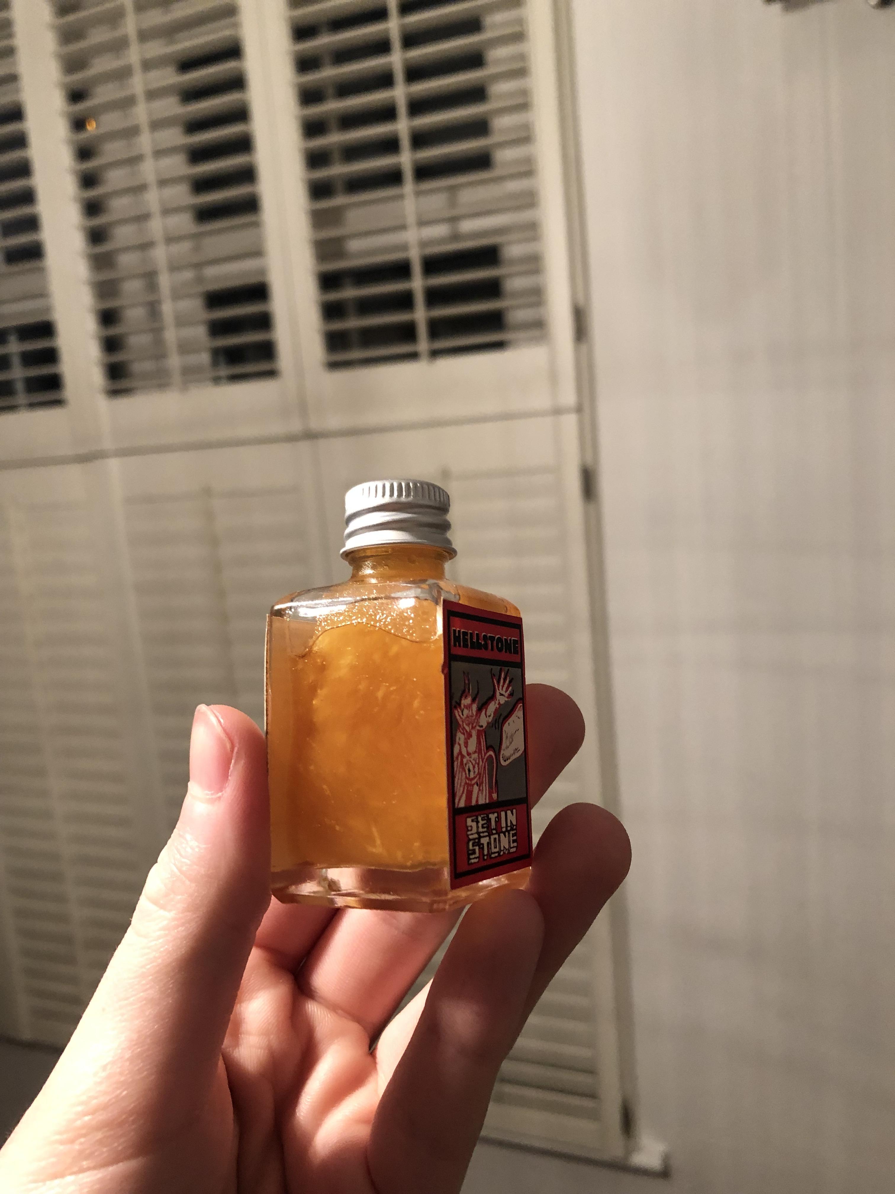 My friends hellstone perfume literally froze in the cold! LushCosmetics