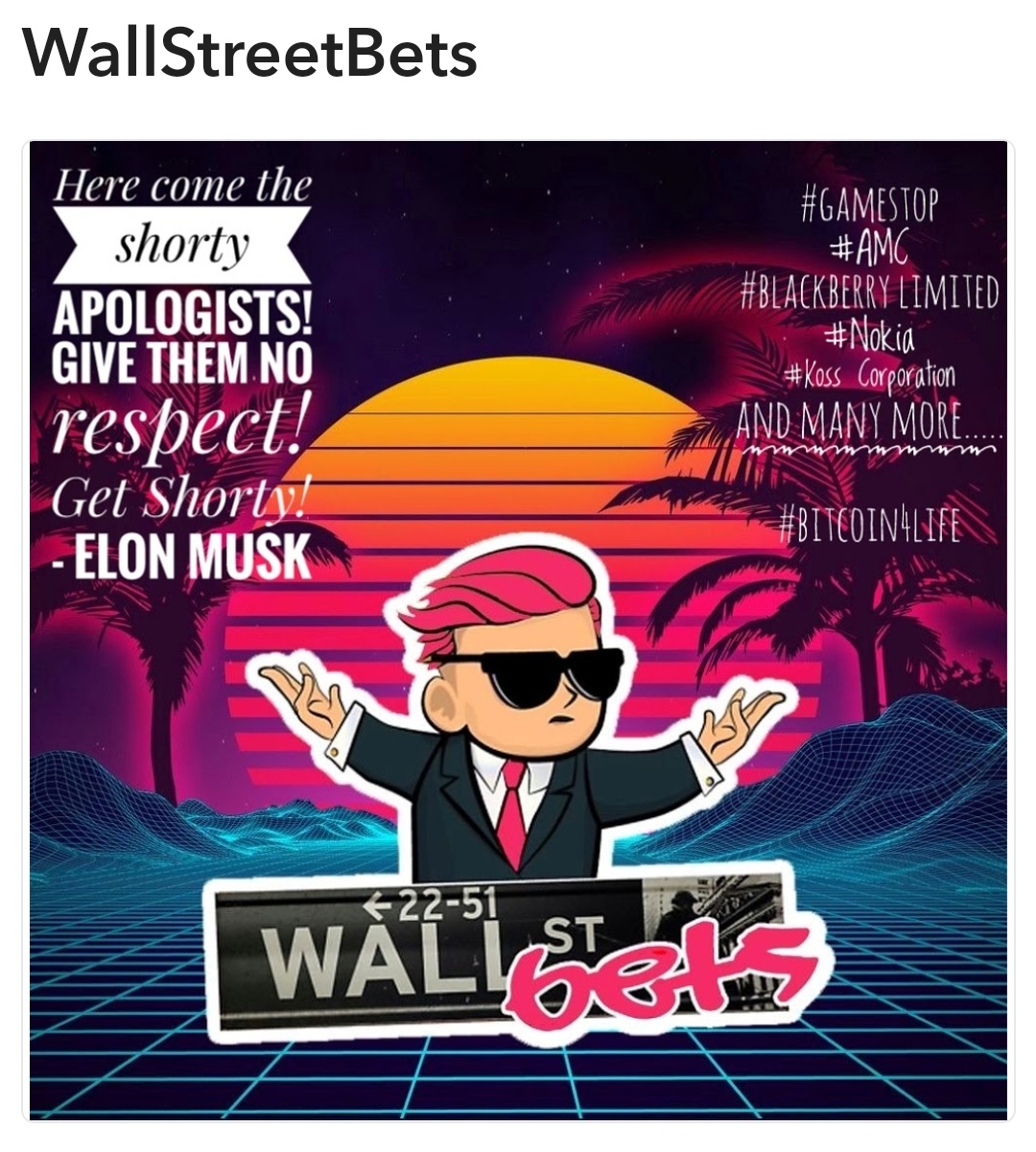 Show them the Crypto Power! WallStreetBets NFT