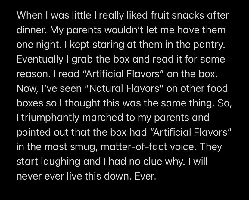 Natural vs Artificial Flavors r/KidsAreFuckingStupid
