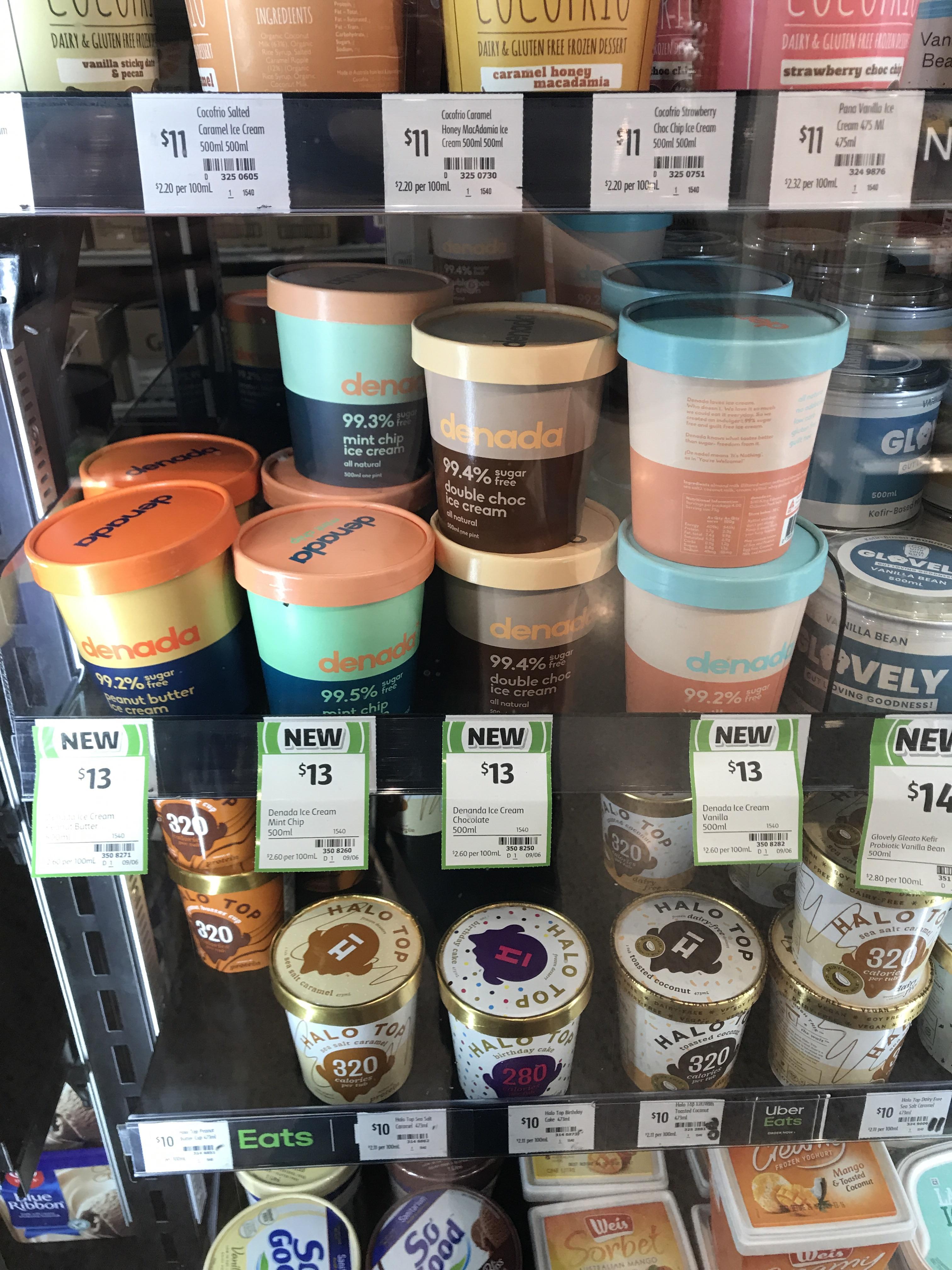Denada ice cream at coles local r/ketoaustralia