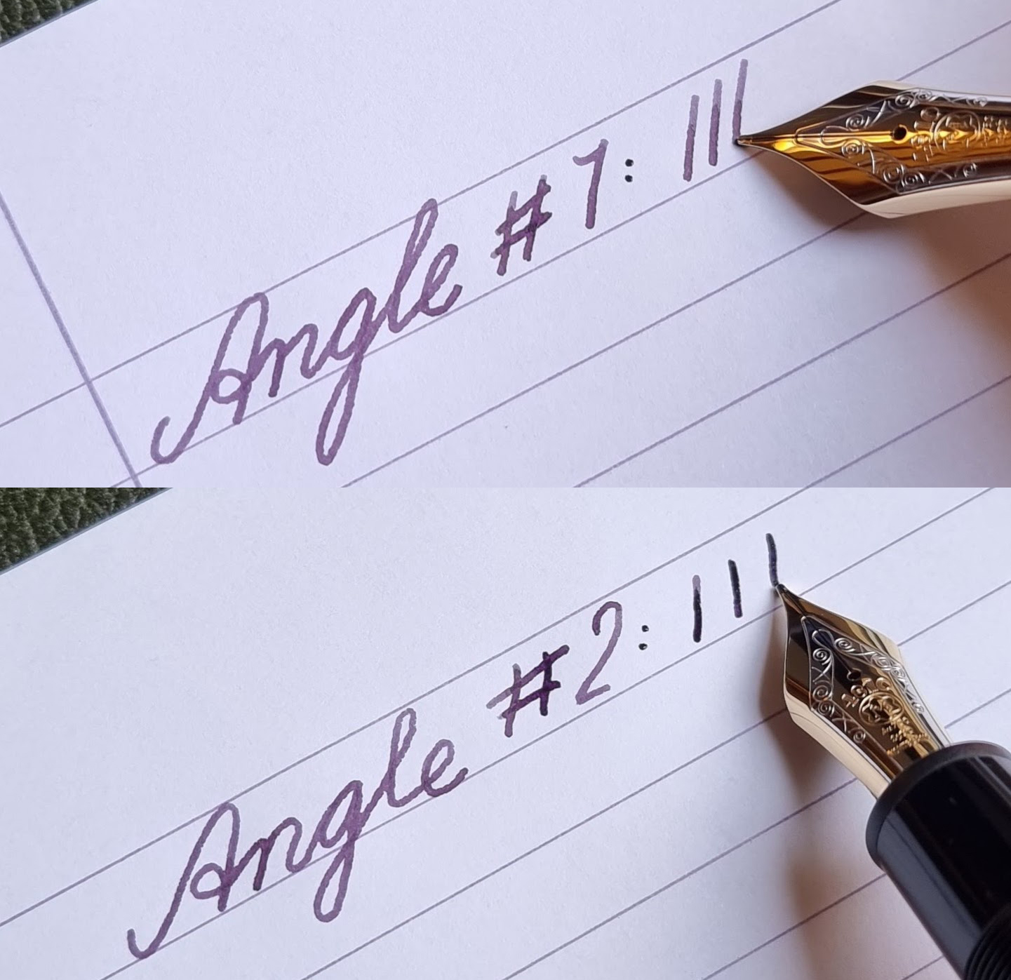 Which writing angle is normal/best? r/fountainpens