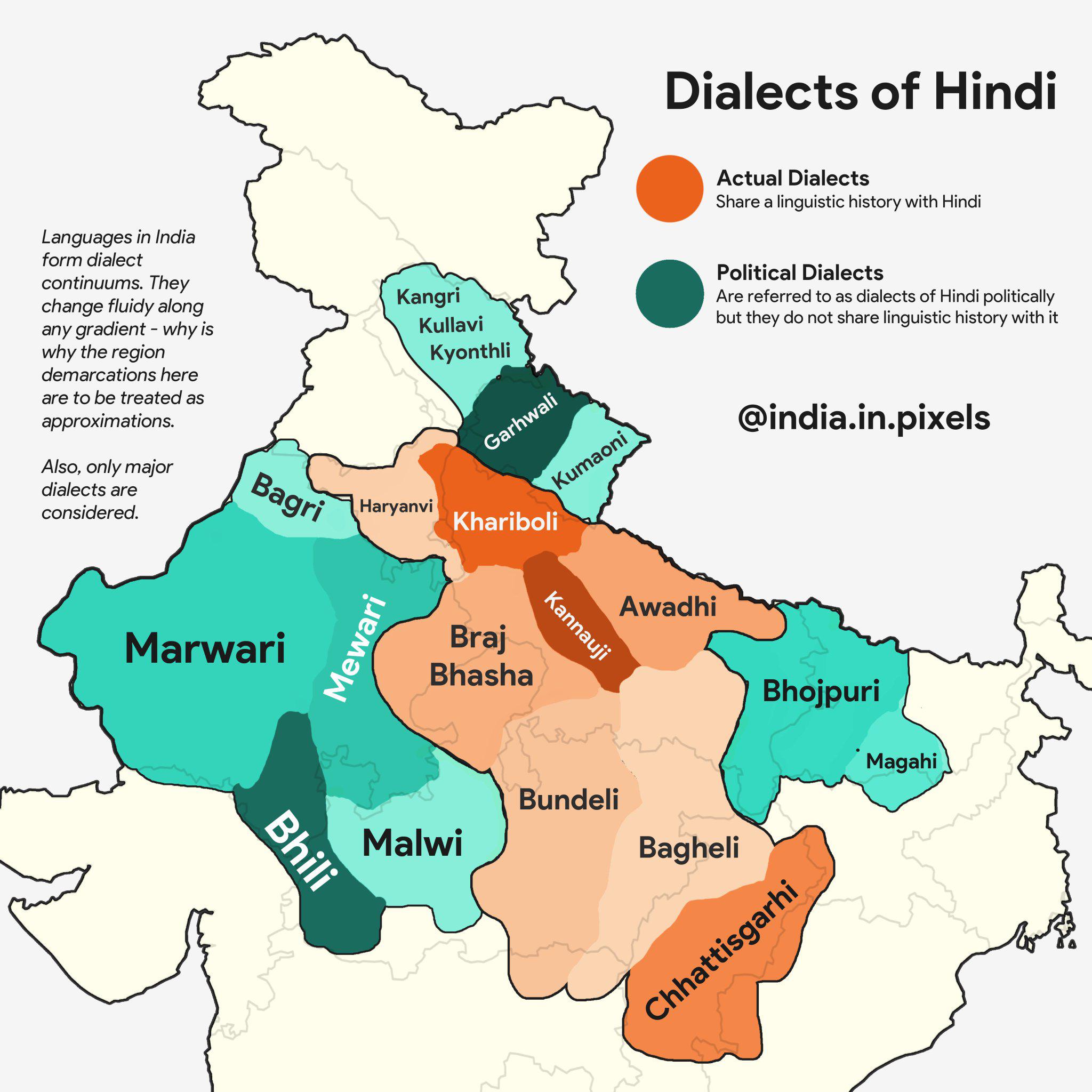 Languages of the HindiBelt of North India Uttarakhand