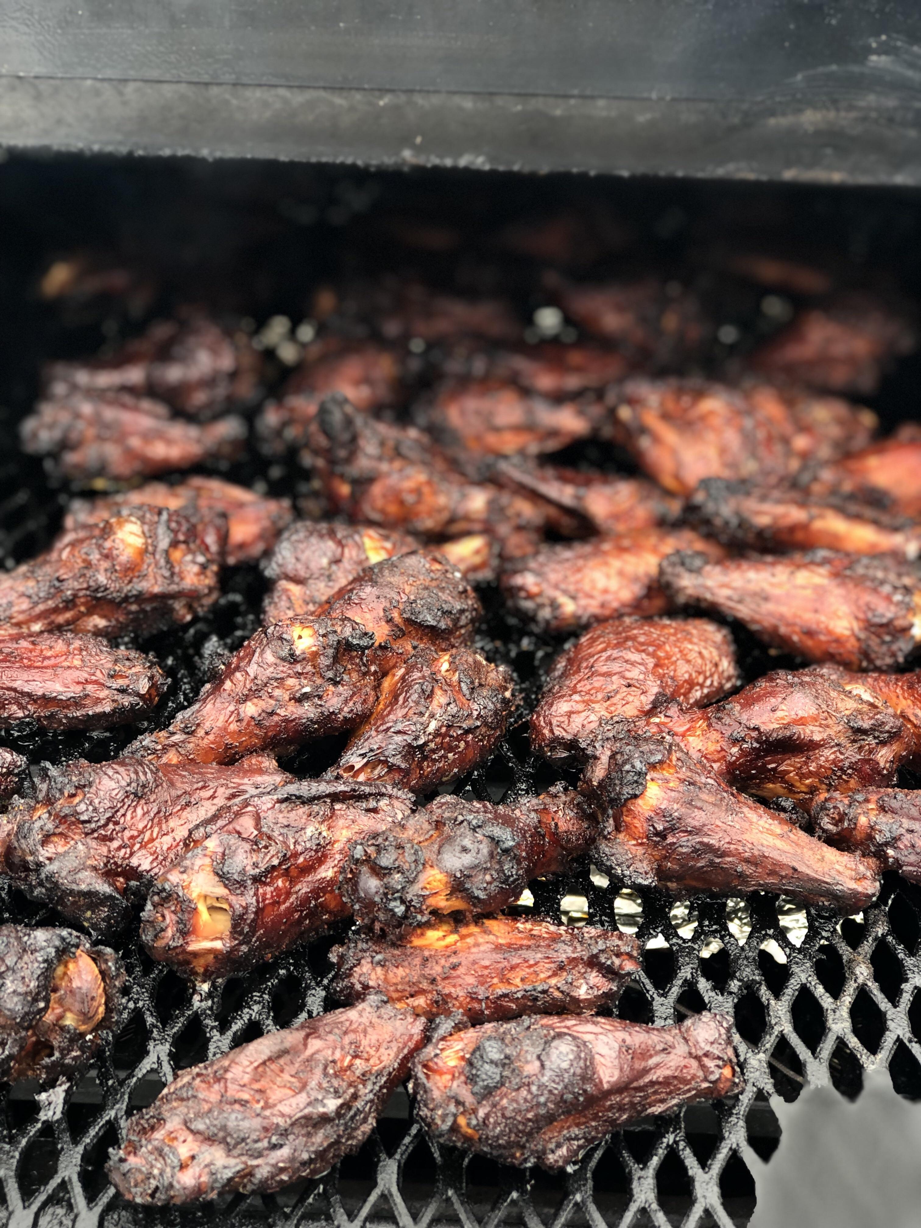 Game day wings. BBQ