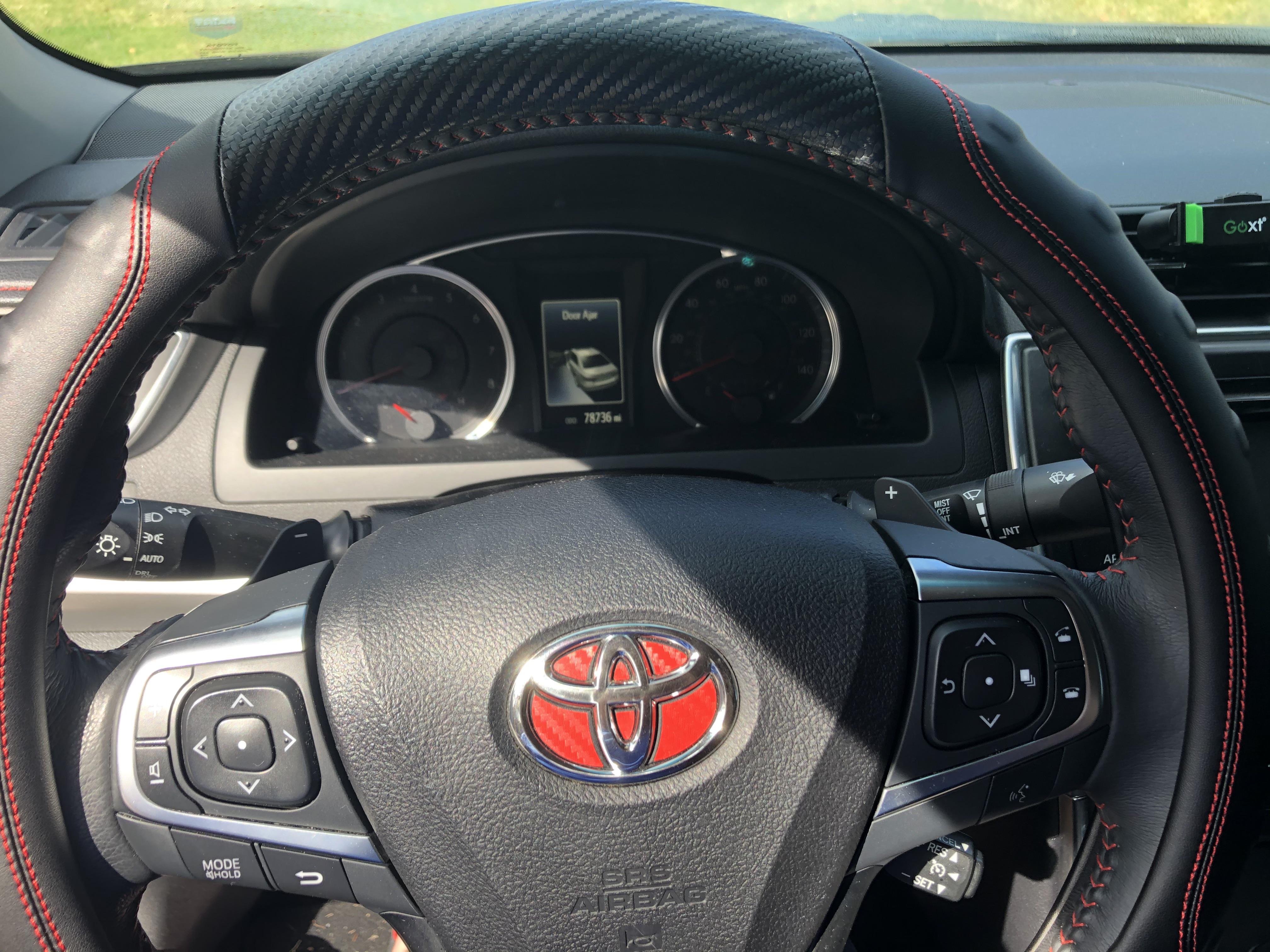 Upgraded the steering wheel in my 2016 SE to carbon fiber on the cover