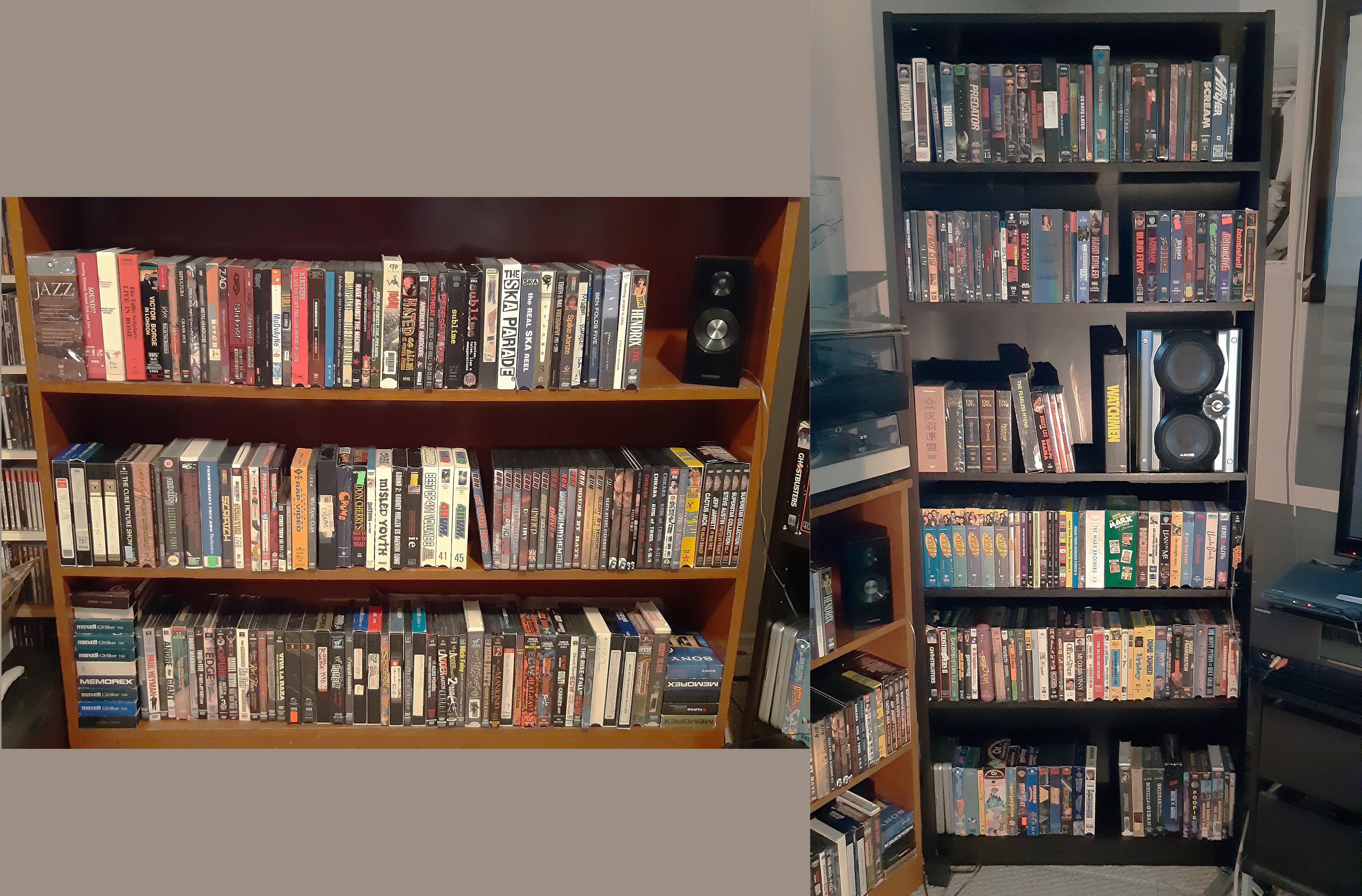 Finally got new shelving to expand my VHS (and DVD) collection! r/VHS