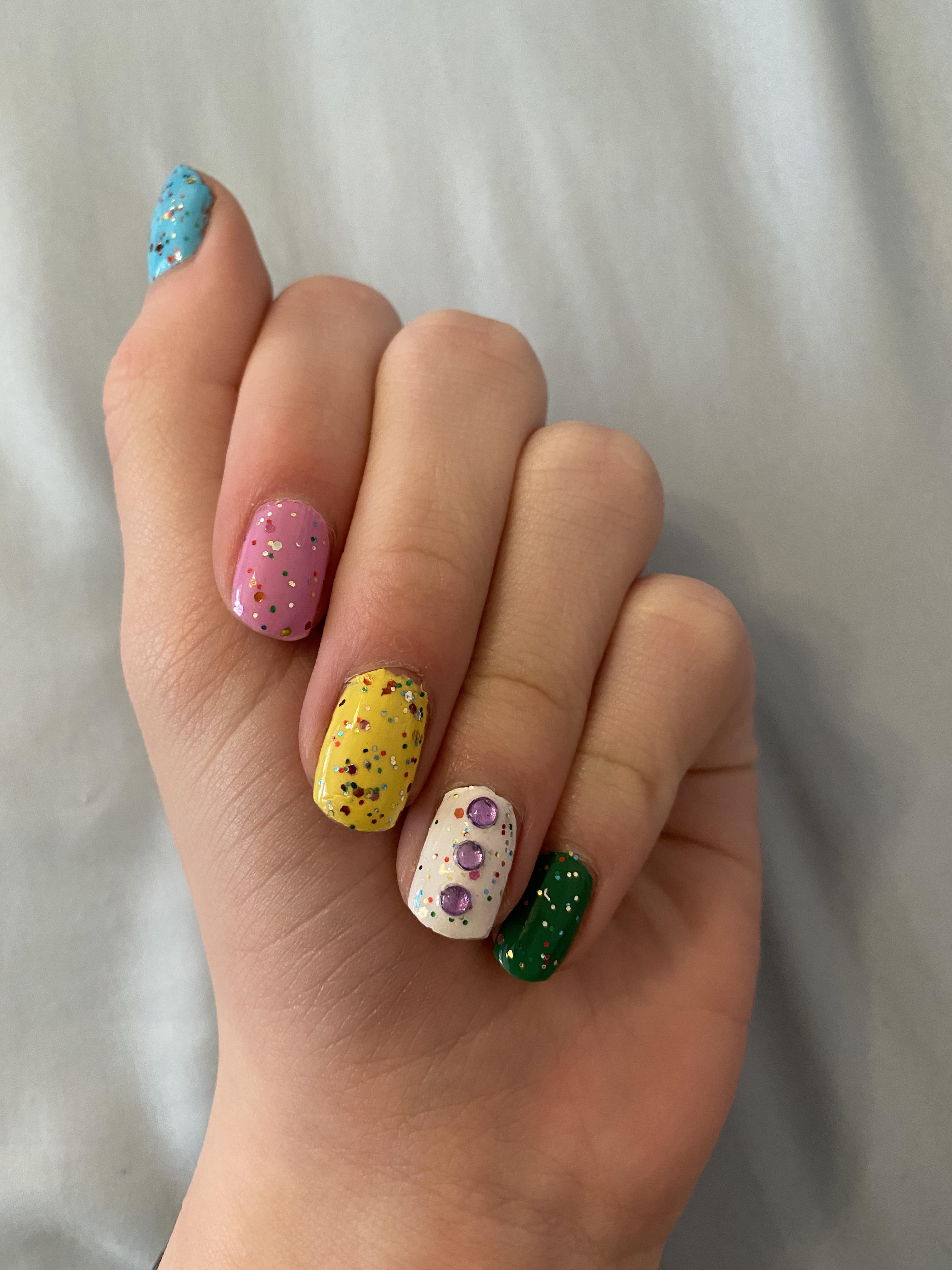 Happy Easter! I used Holo Taco Green Screen, Not Milky White, Banana