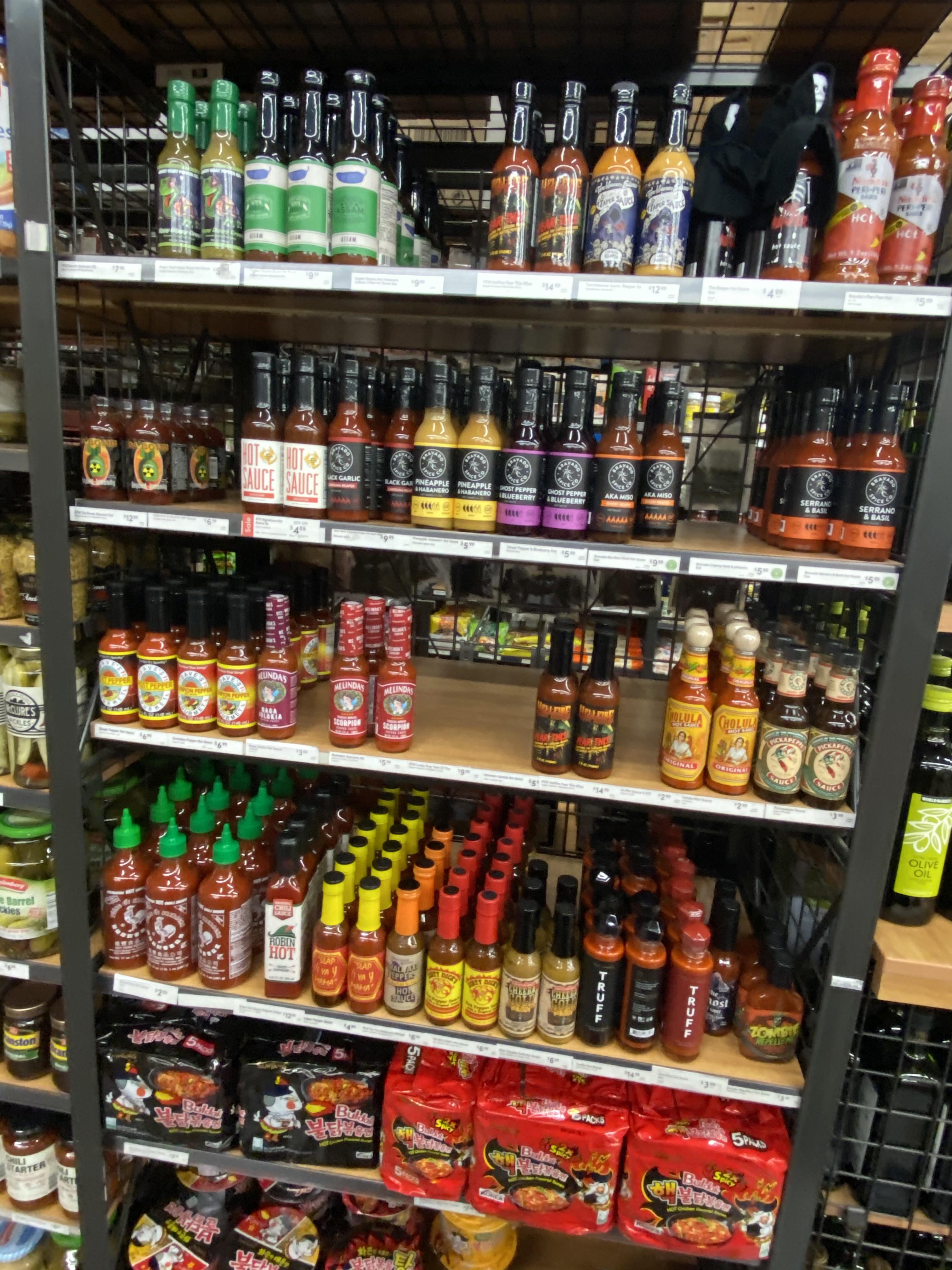Didn’t know there was a world market near me, I’m in heaven. r/hotsauce