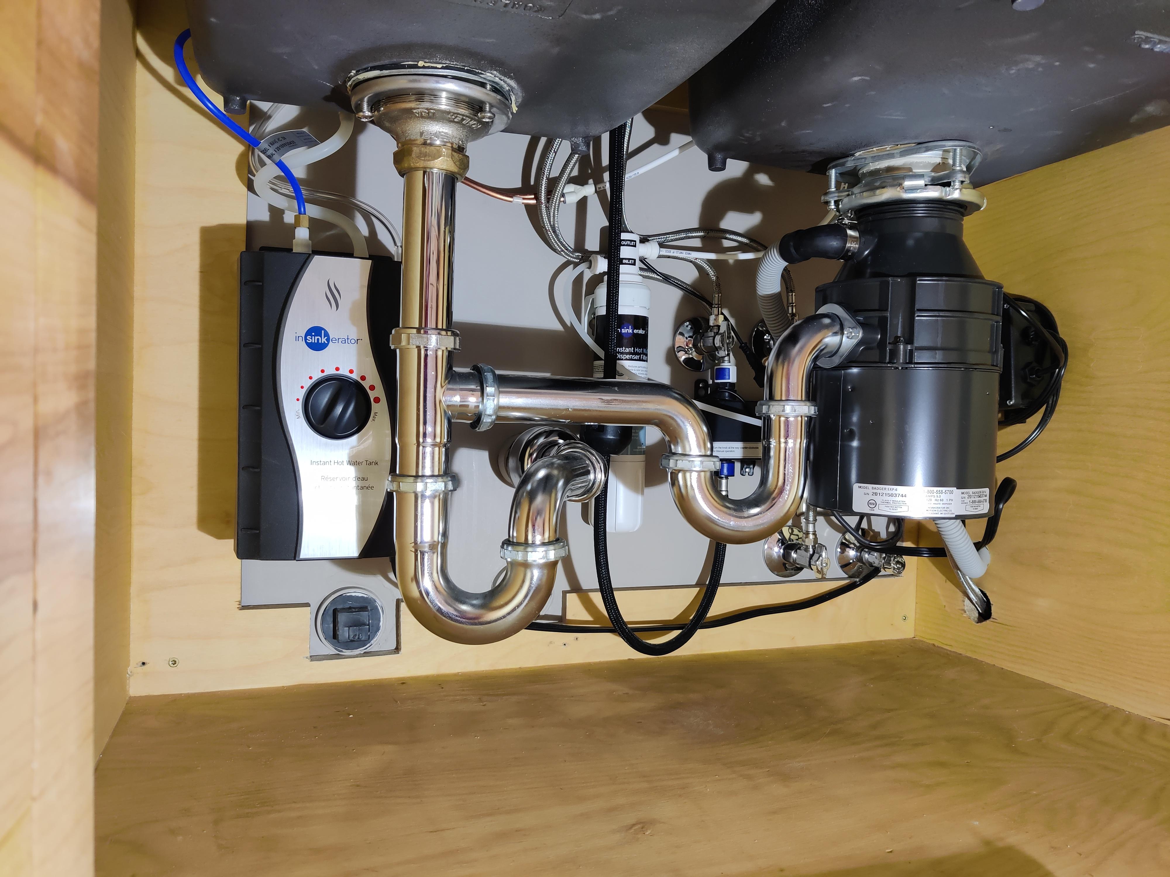 Very happy with the results of my under sink plumbing job. r/Plumbing