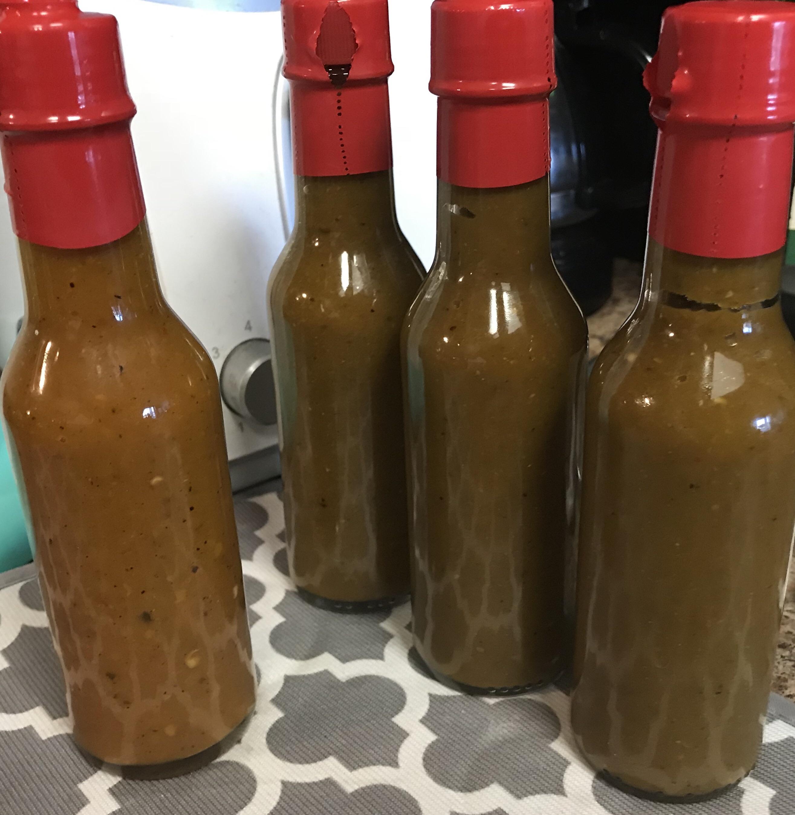 Smoked pepper hot sauce Habanero cayenne on the left, Jalapeño on the right** 😋 r/HotPeppers