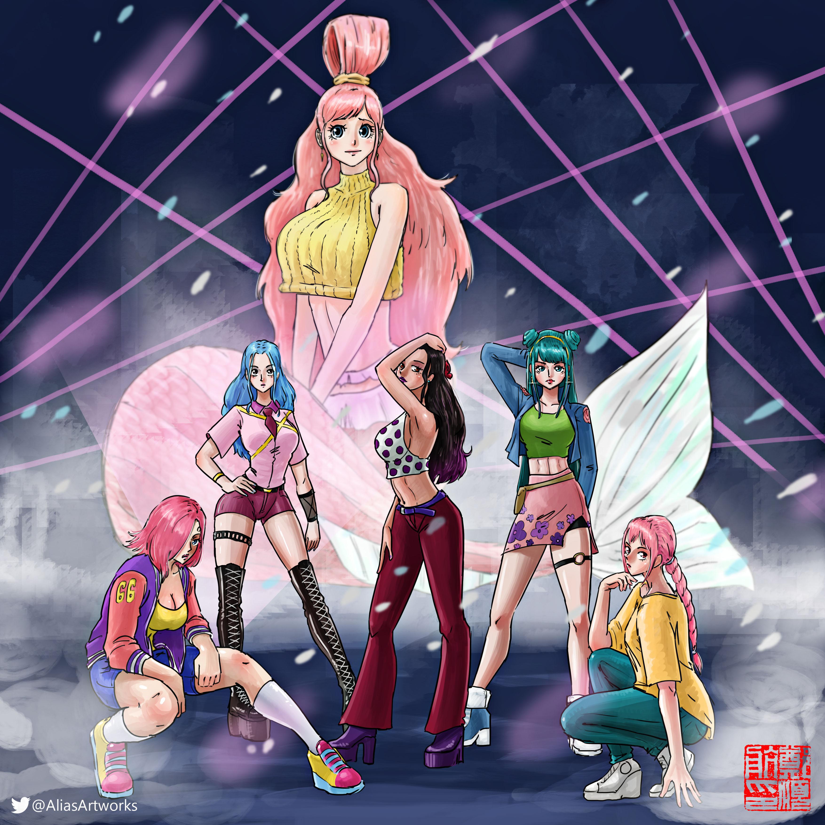 [OC fanart] One Piece Princesses as a kpop group r/OnePiece