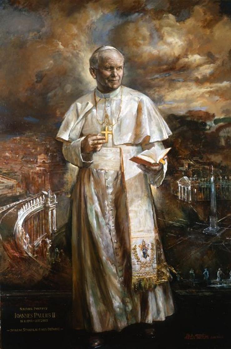 “Pope Saint John Paul II” painting by Vatican official court painter