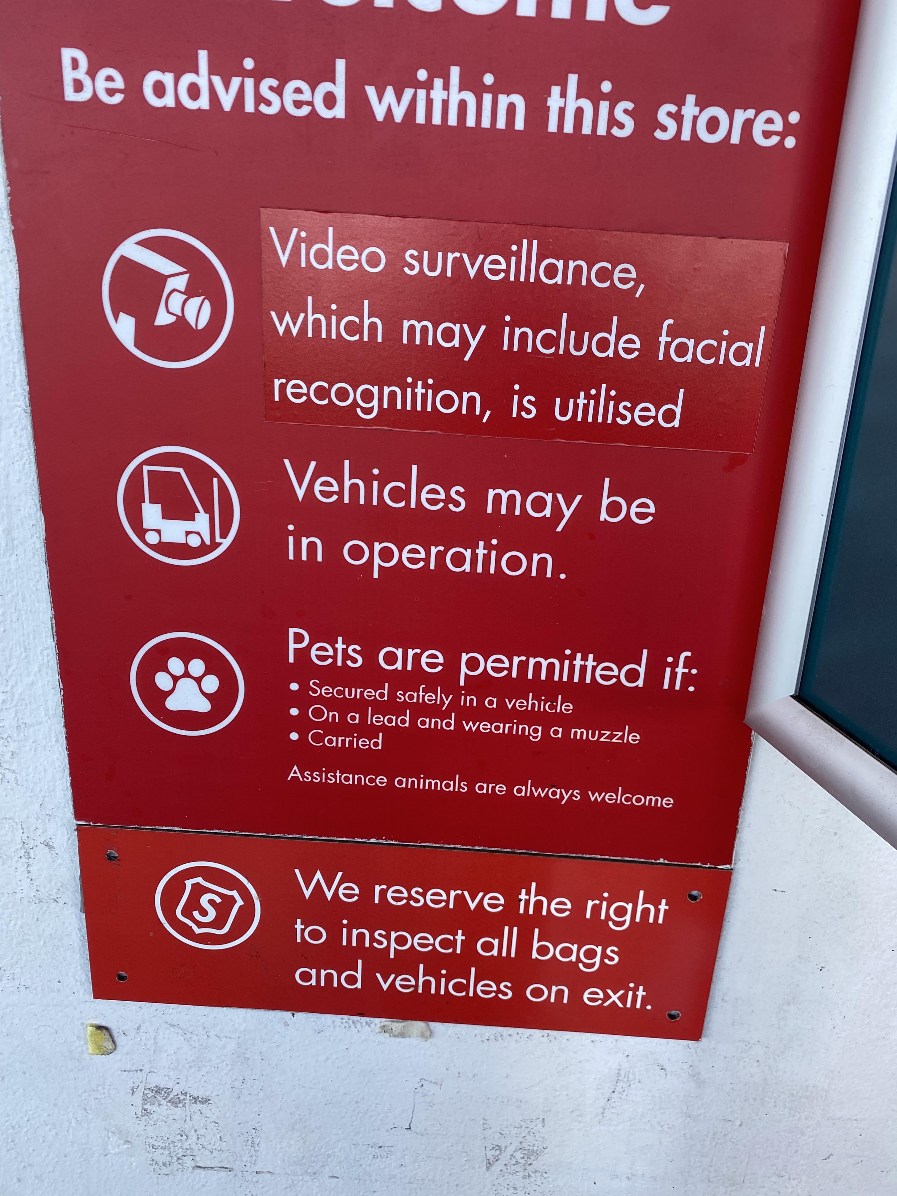 Do all Bunnings now say this r/Asked_Australia