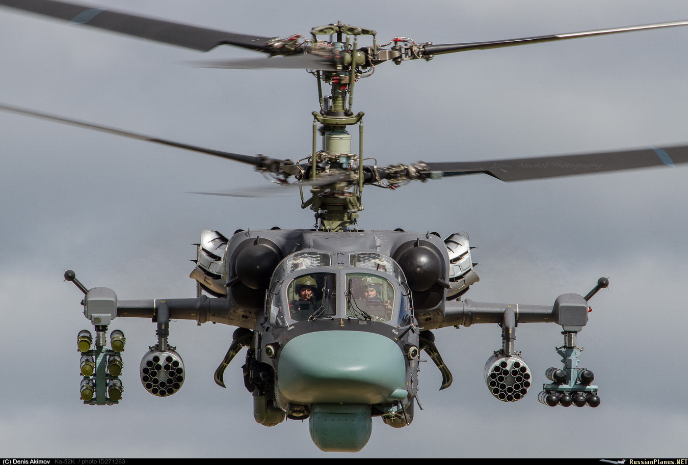 Kamov Ka-52K, the naval Ka-52's third prototype with 6 Ataka, 6 Vikhr
