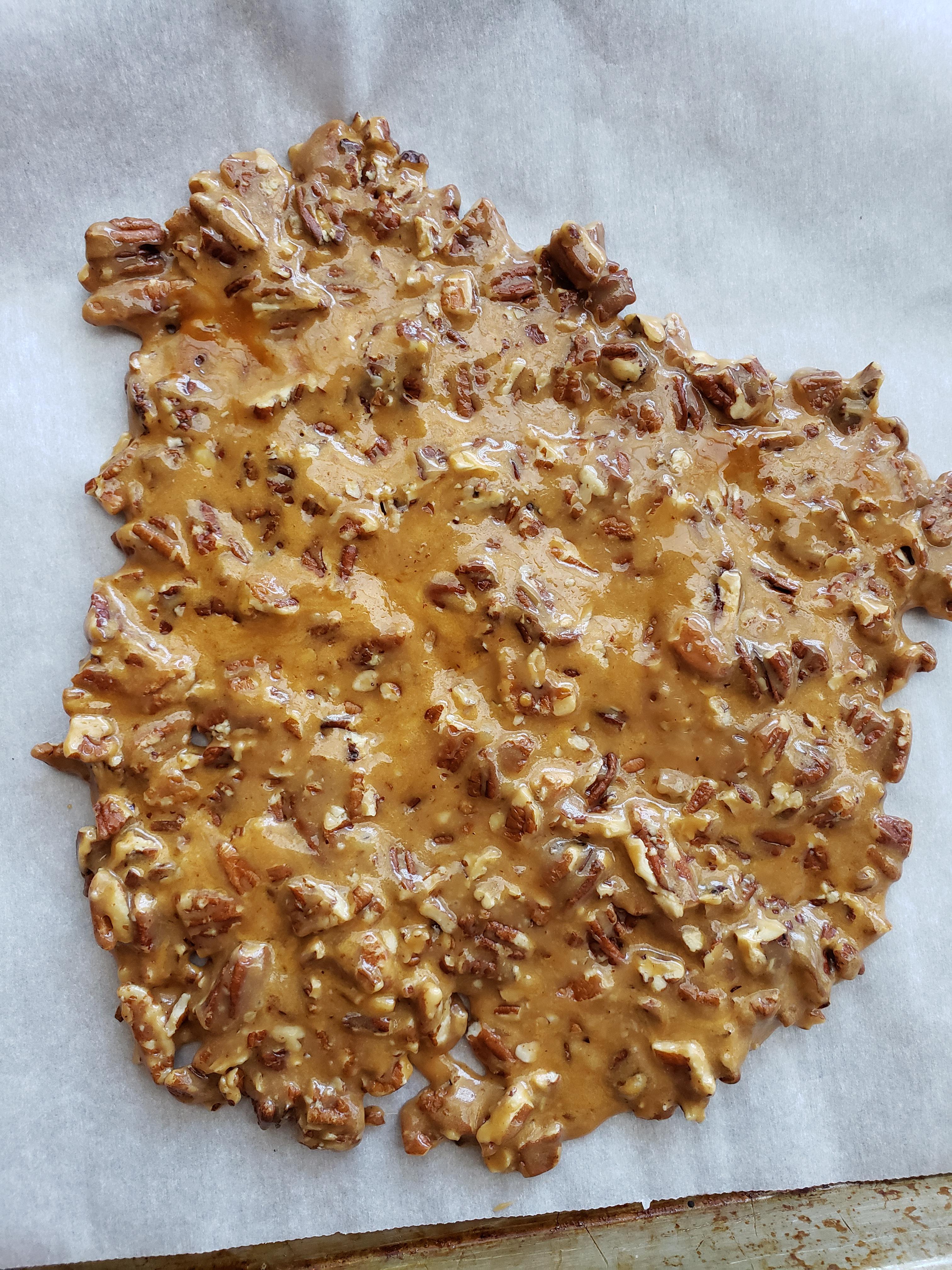 Pecan Brittle from Oatmeal Pecan cookies. Had to make a second batch