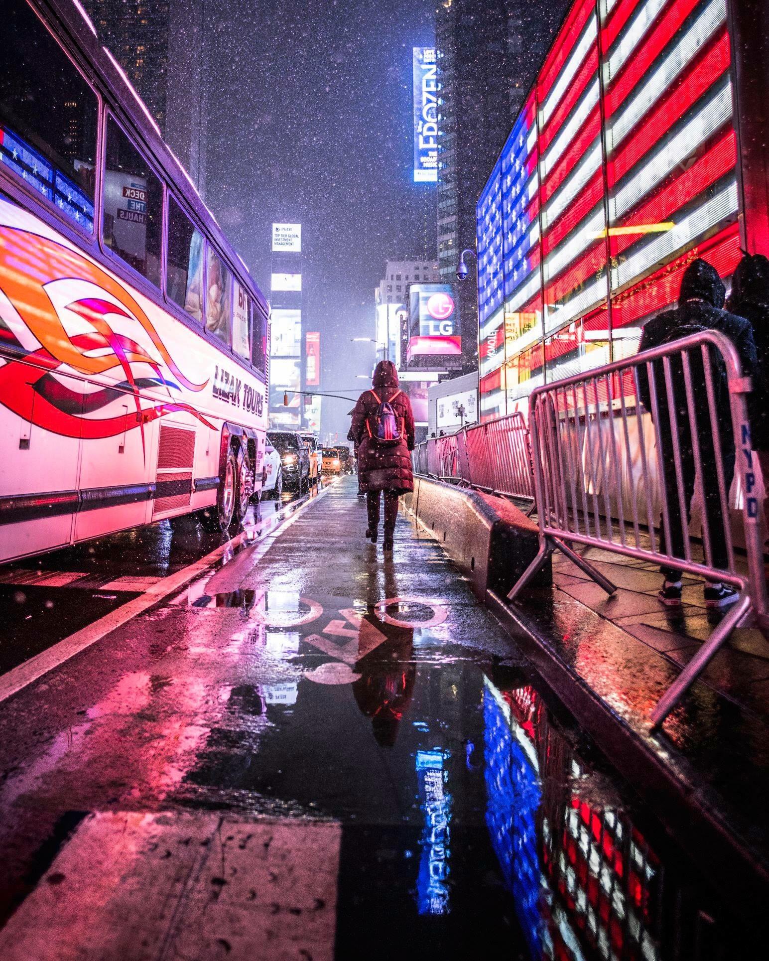 Wet nights in New York City pics