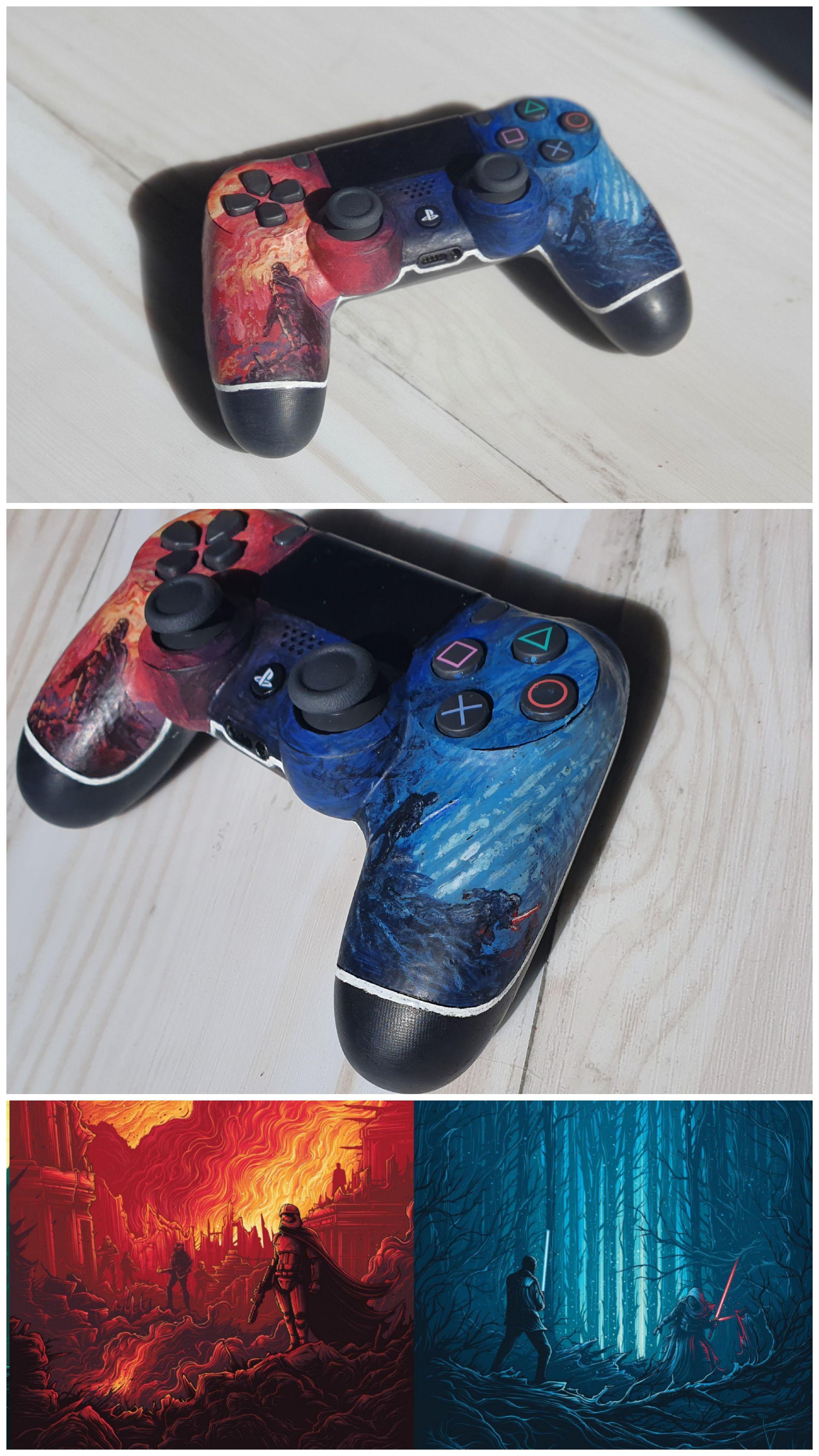 I made this custom handpainted gaming controller as a birthday gift