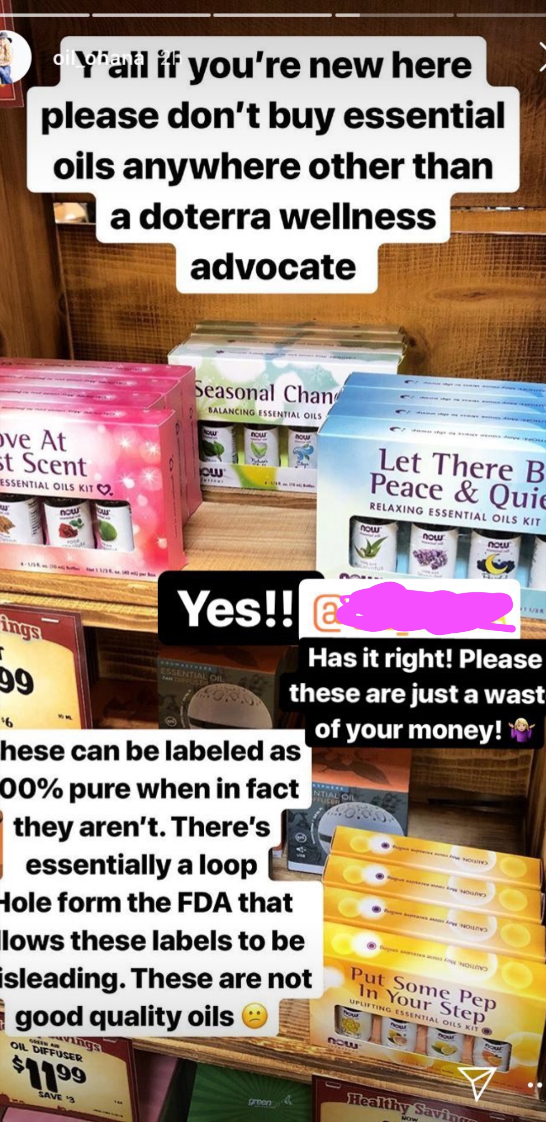 A friend from boot camp started selling DoTerra, and says all other