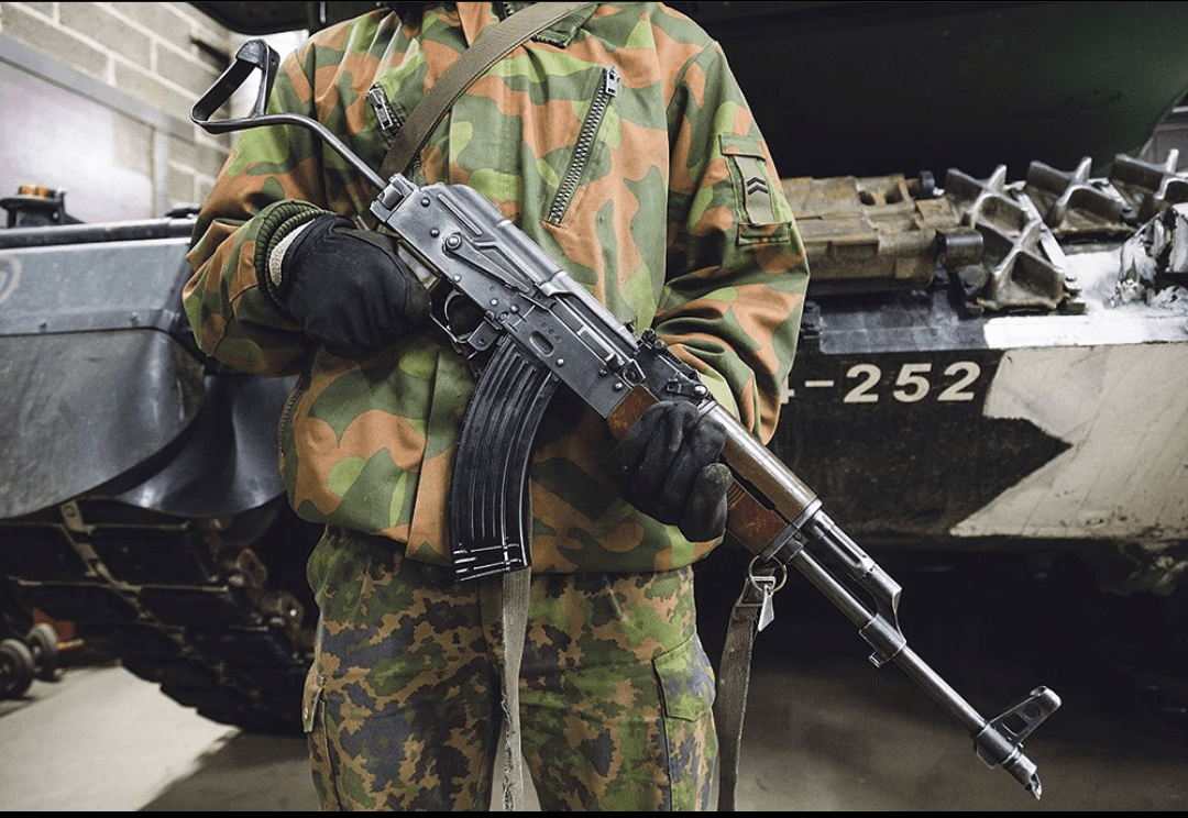 An East German AK in service with the Finnish Army Armored Forces These