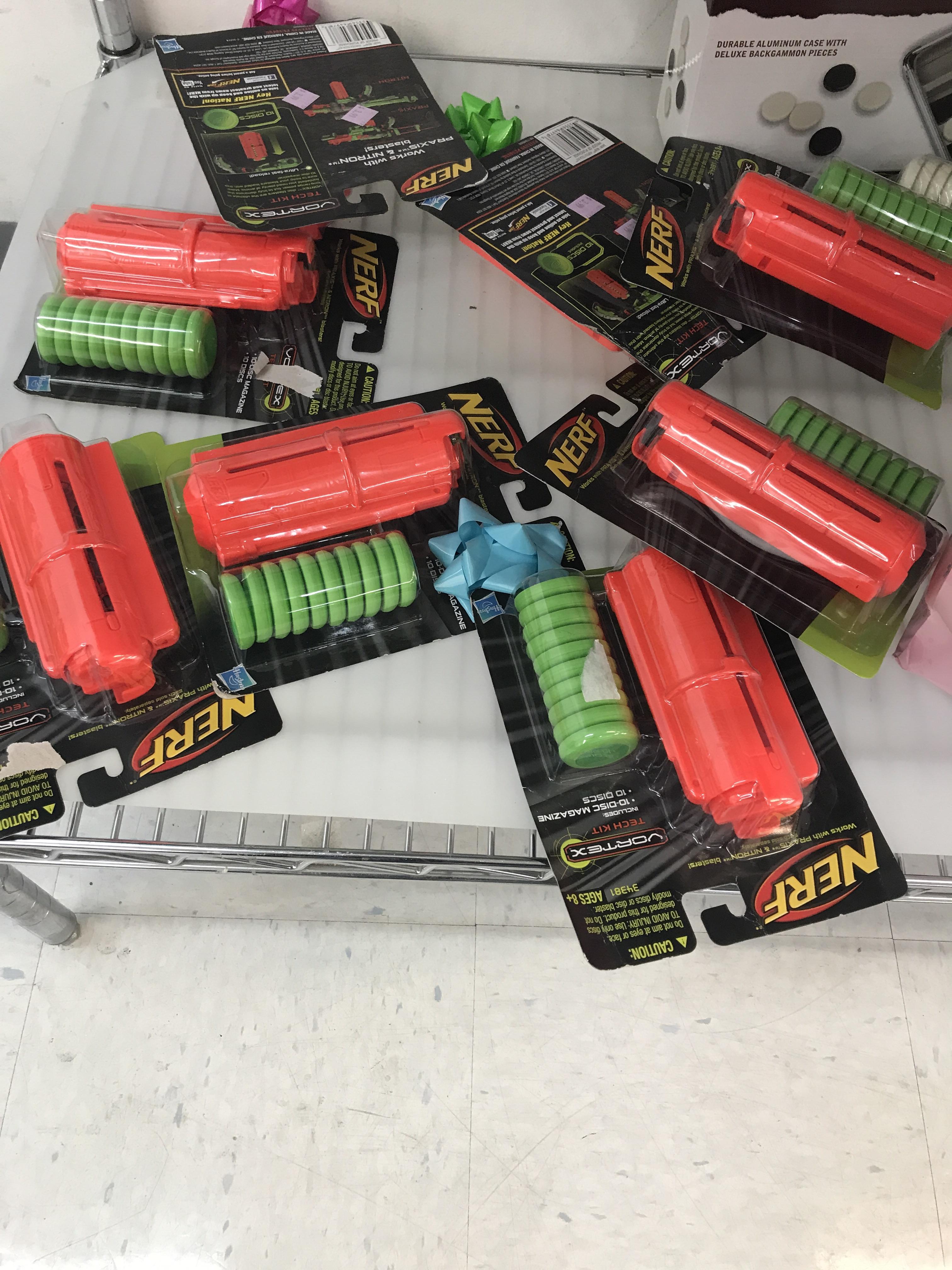 No guns, just these at my local goodwill. damn r/Nerf