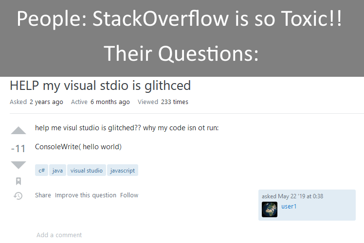 Stack Overflow r/ProgrammerHumor
