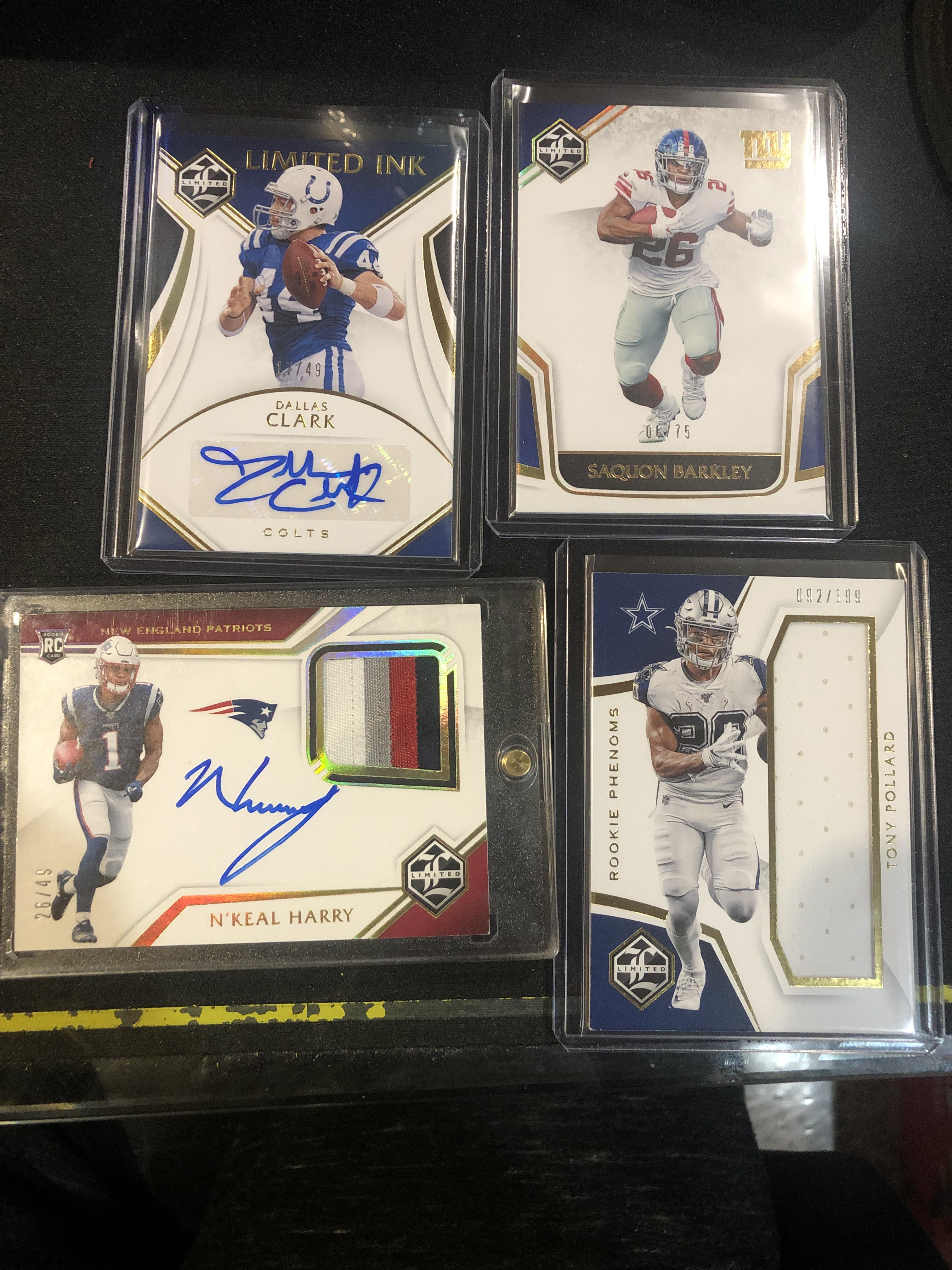 Panini Limited pulls! Love the Dallas Clark! r/footballcards