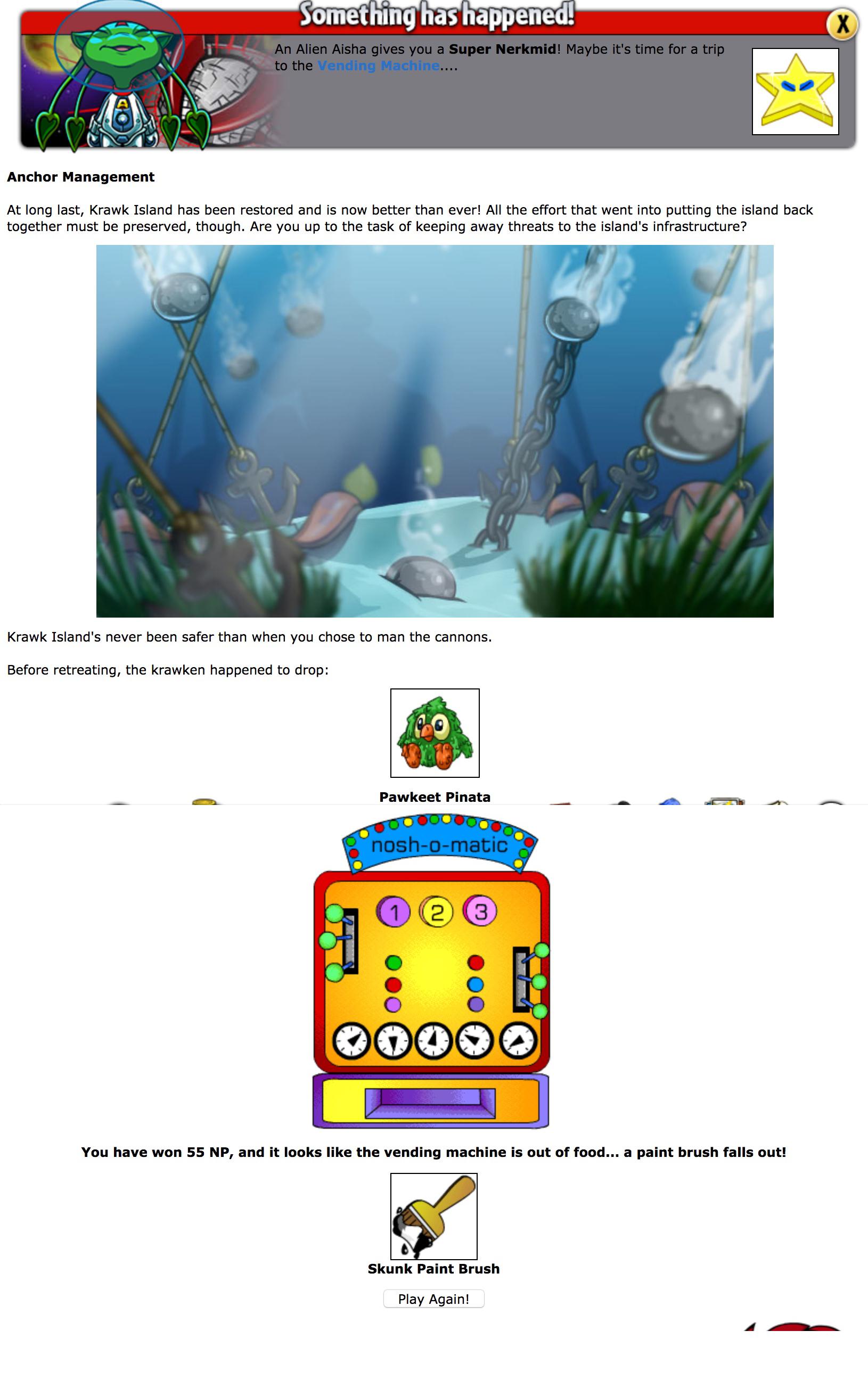 Unexpected Reward from Anchor Management! r/neopets