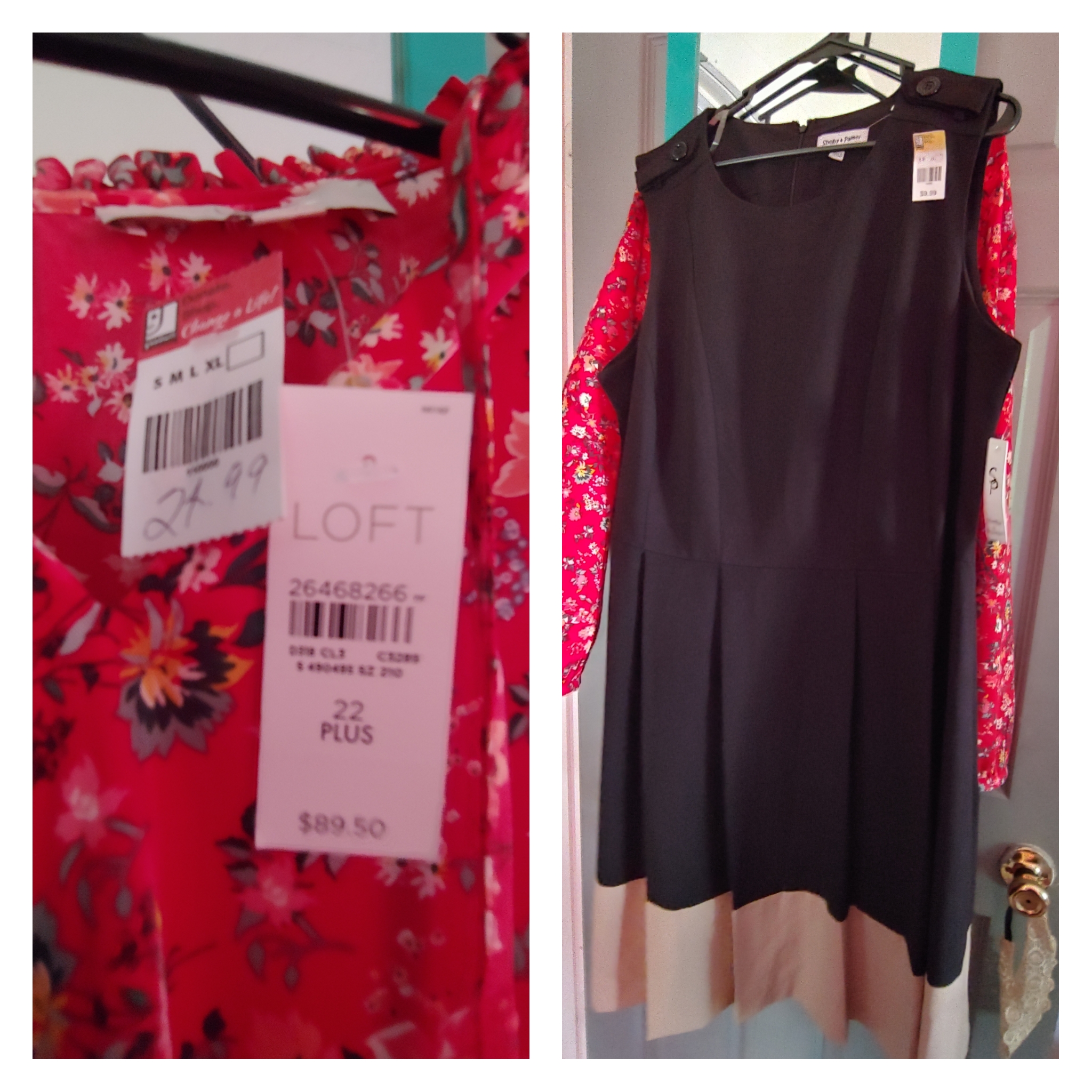 Got a brand new Loft dress for 12.50 and a new with tags dress for 5