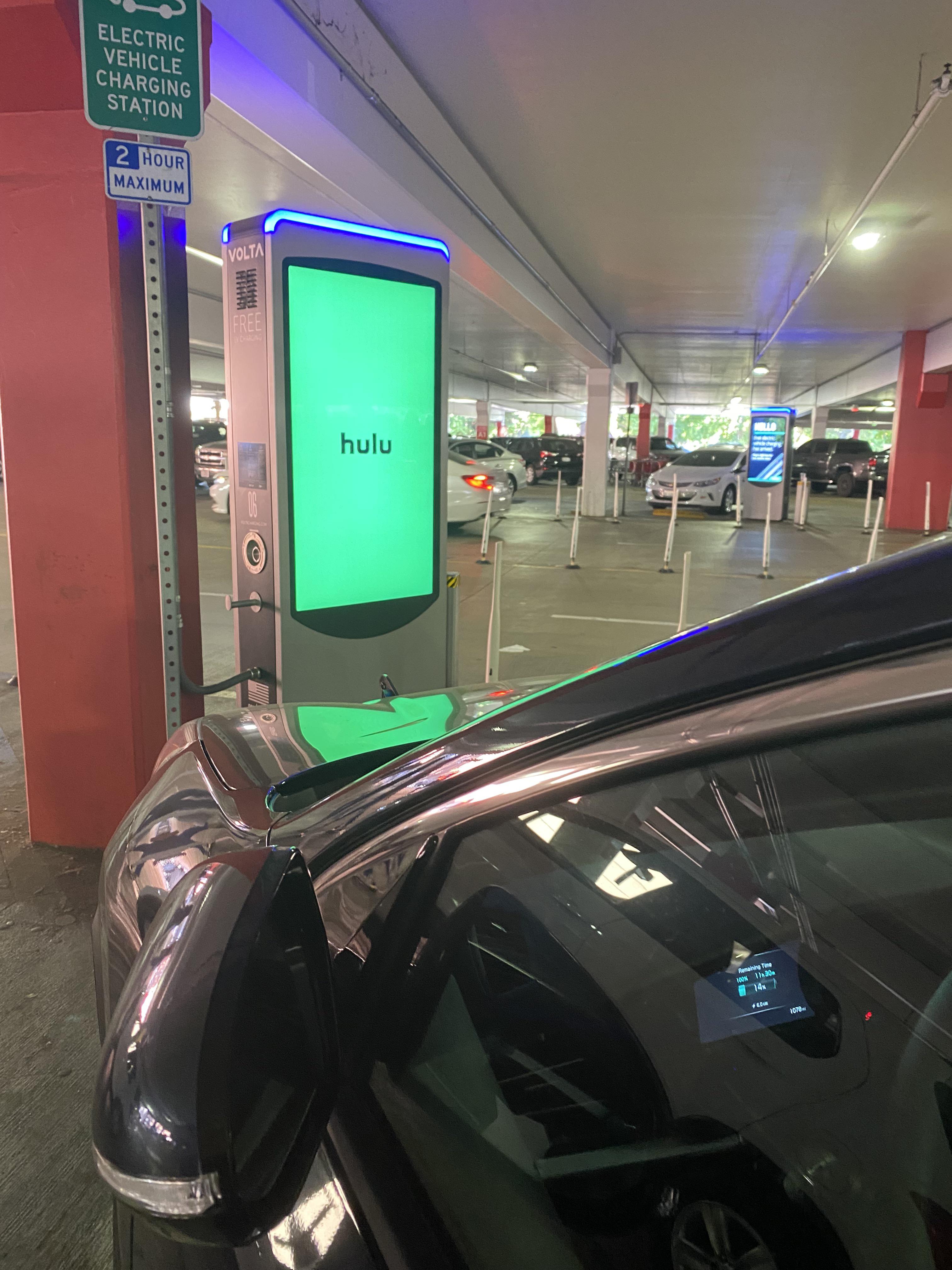 I love that work took out ad space on free charging stations. r