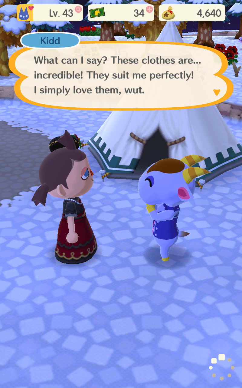 I got Kidd to wear a dress r/AnimalCrossing