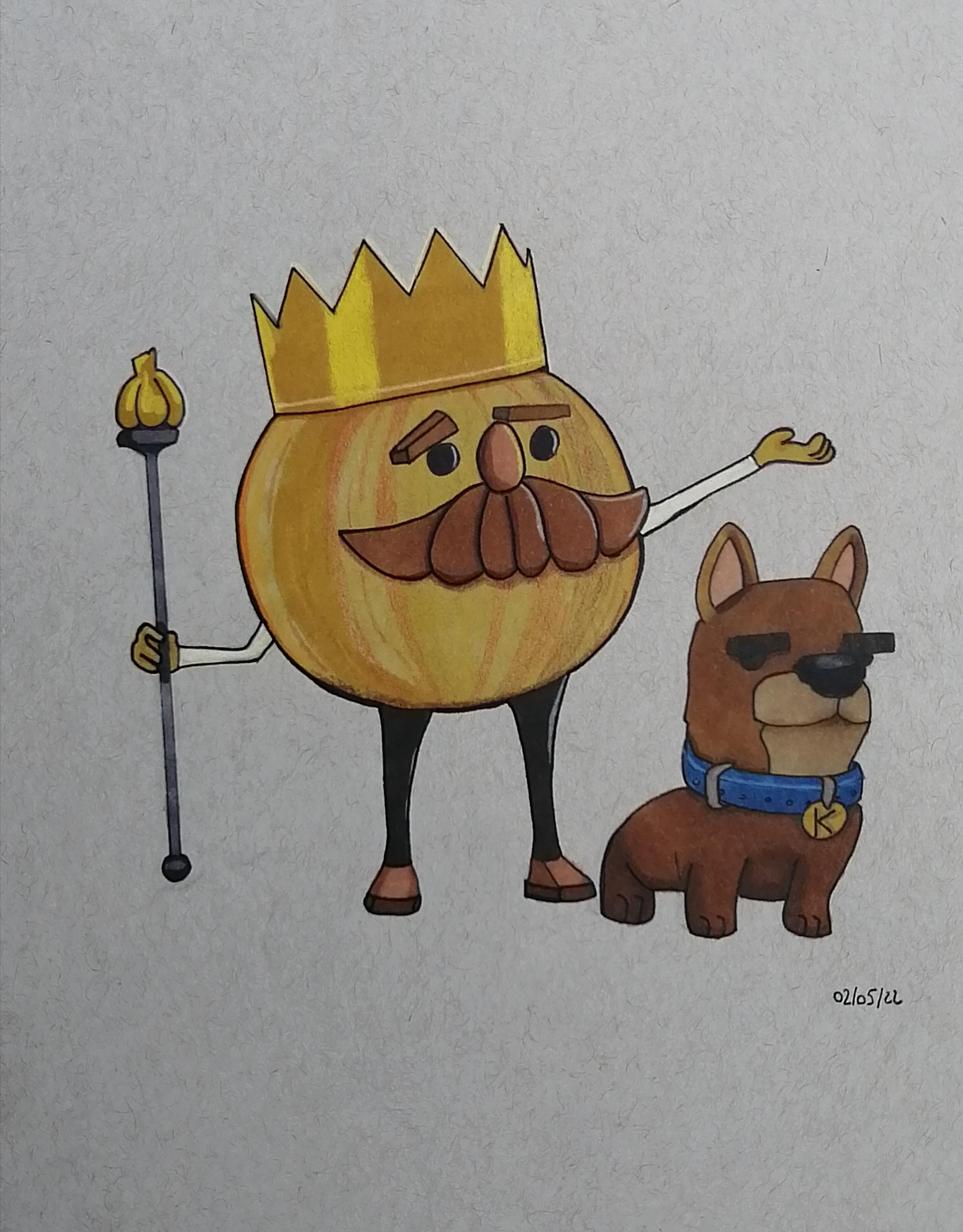 my drawing of King Onion from overcooked r/learntodraw