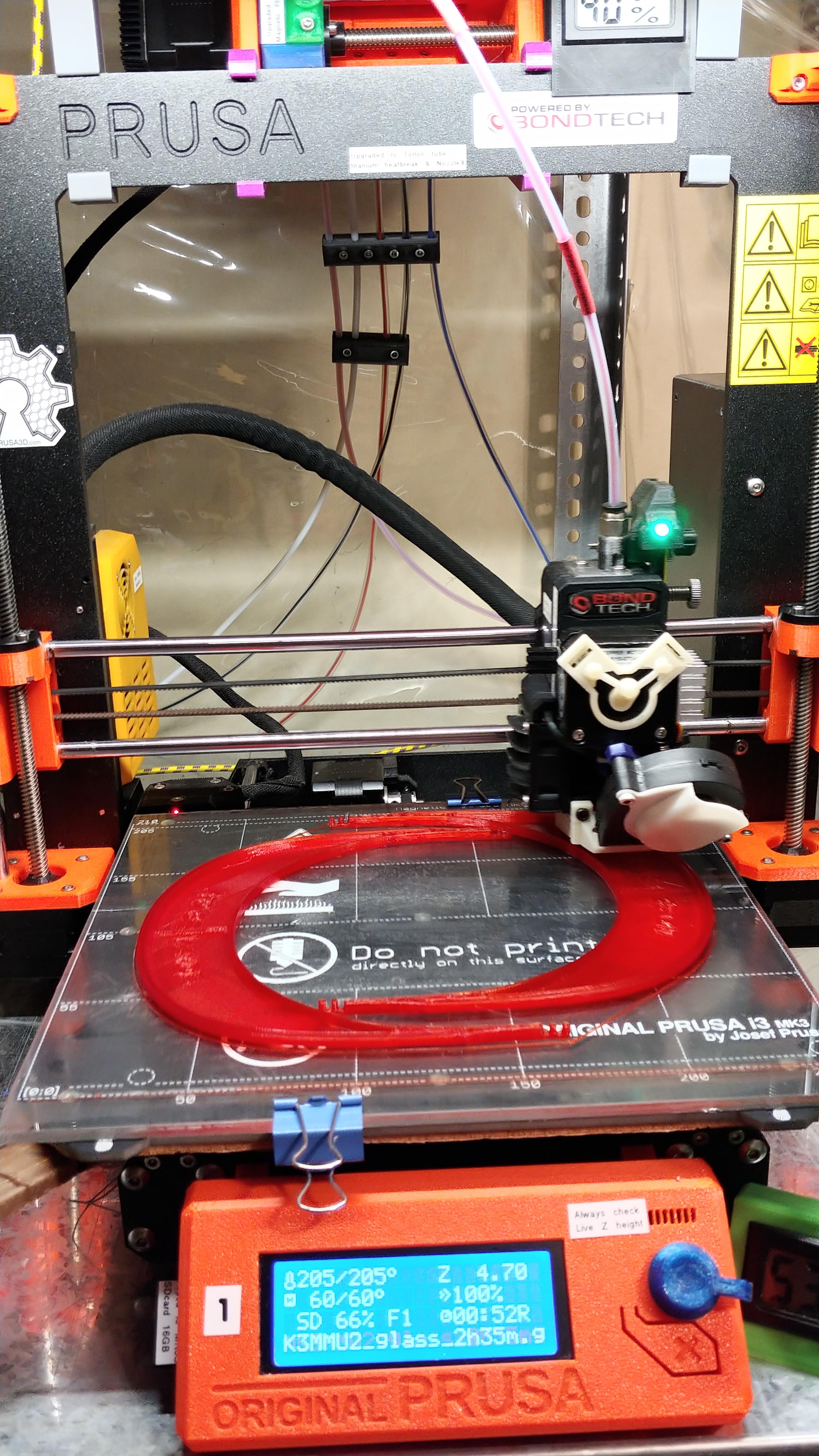 Prusa i3 mk3s mmu2s bmg printing on a glass bed r/prusa3d