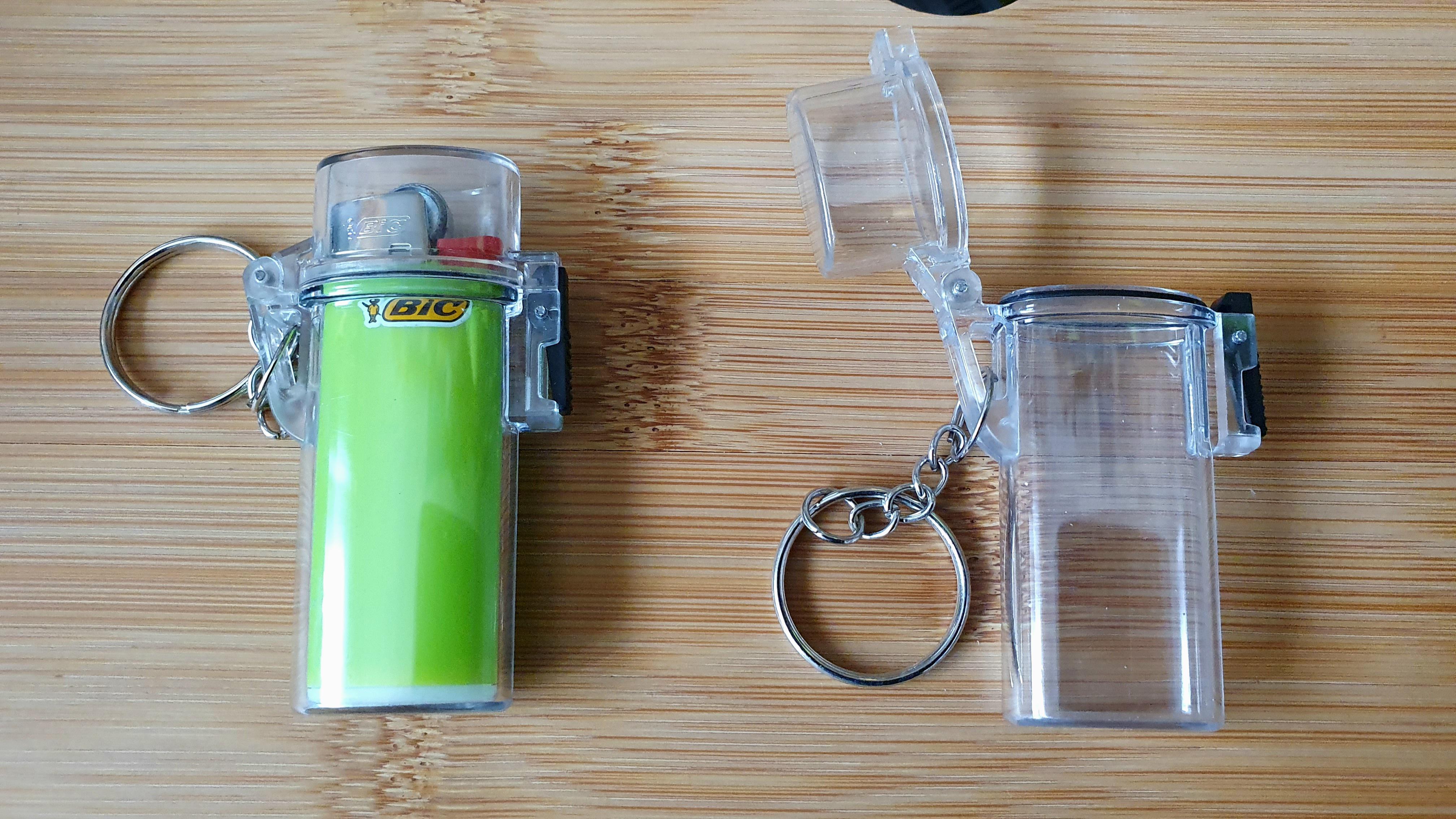 this is really neat, to carry your mini Bic lighter in a waterproof