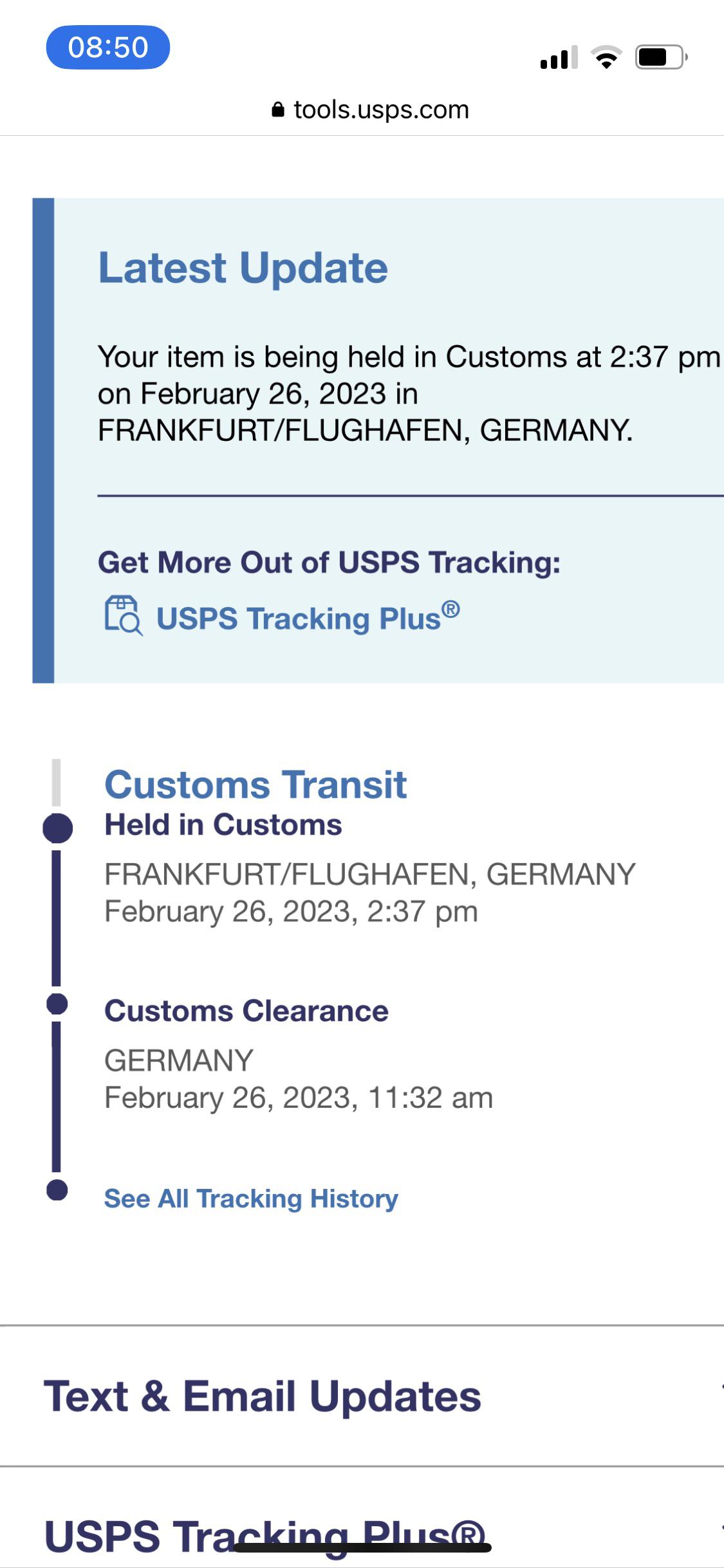 My package is held in customs— does anyone know if i should wait or