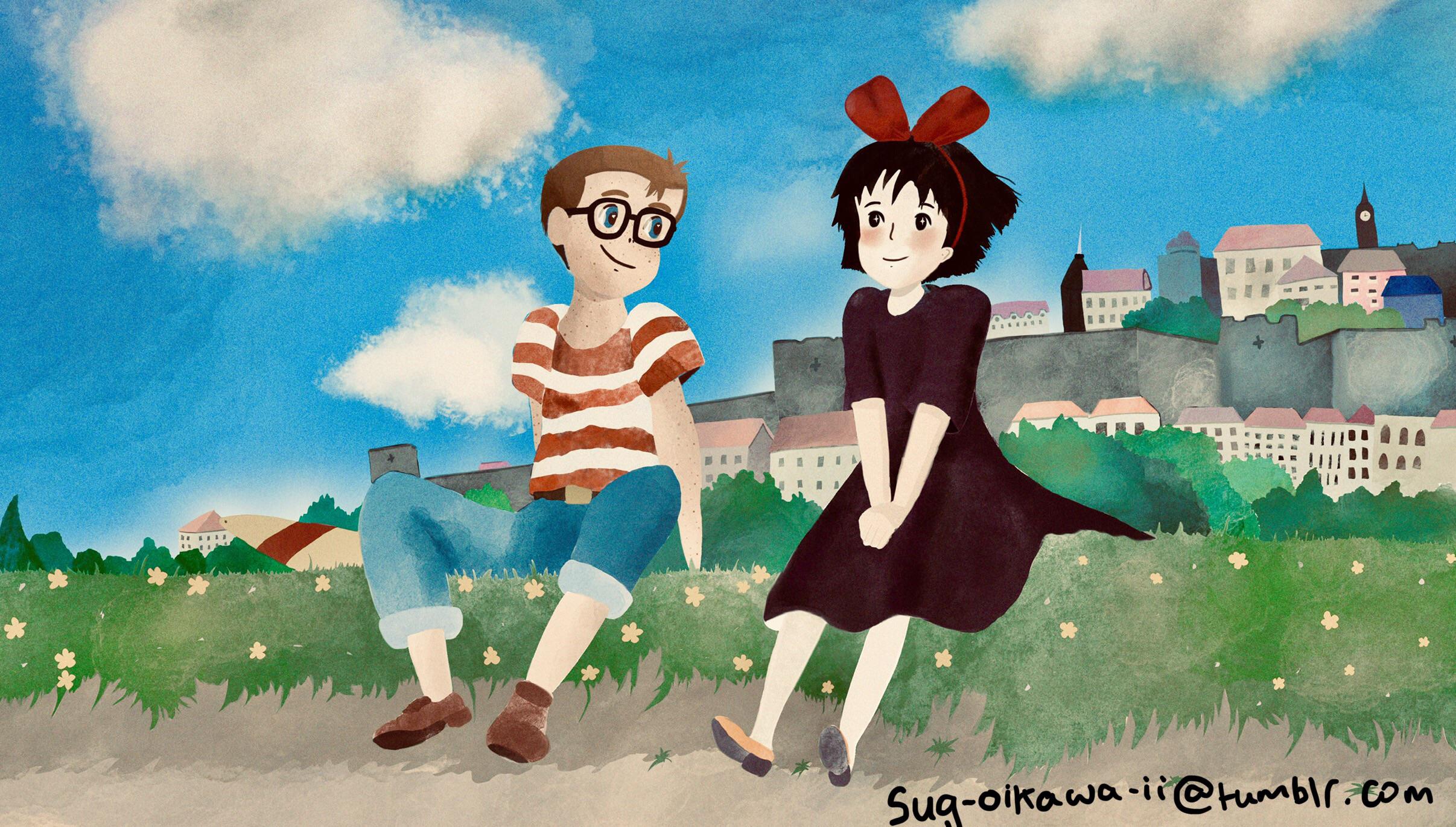 Kikis delivery service screencap redraw I’m so happy it’s on Netflix