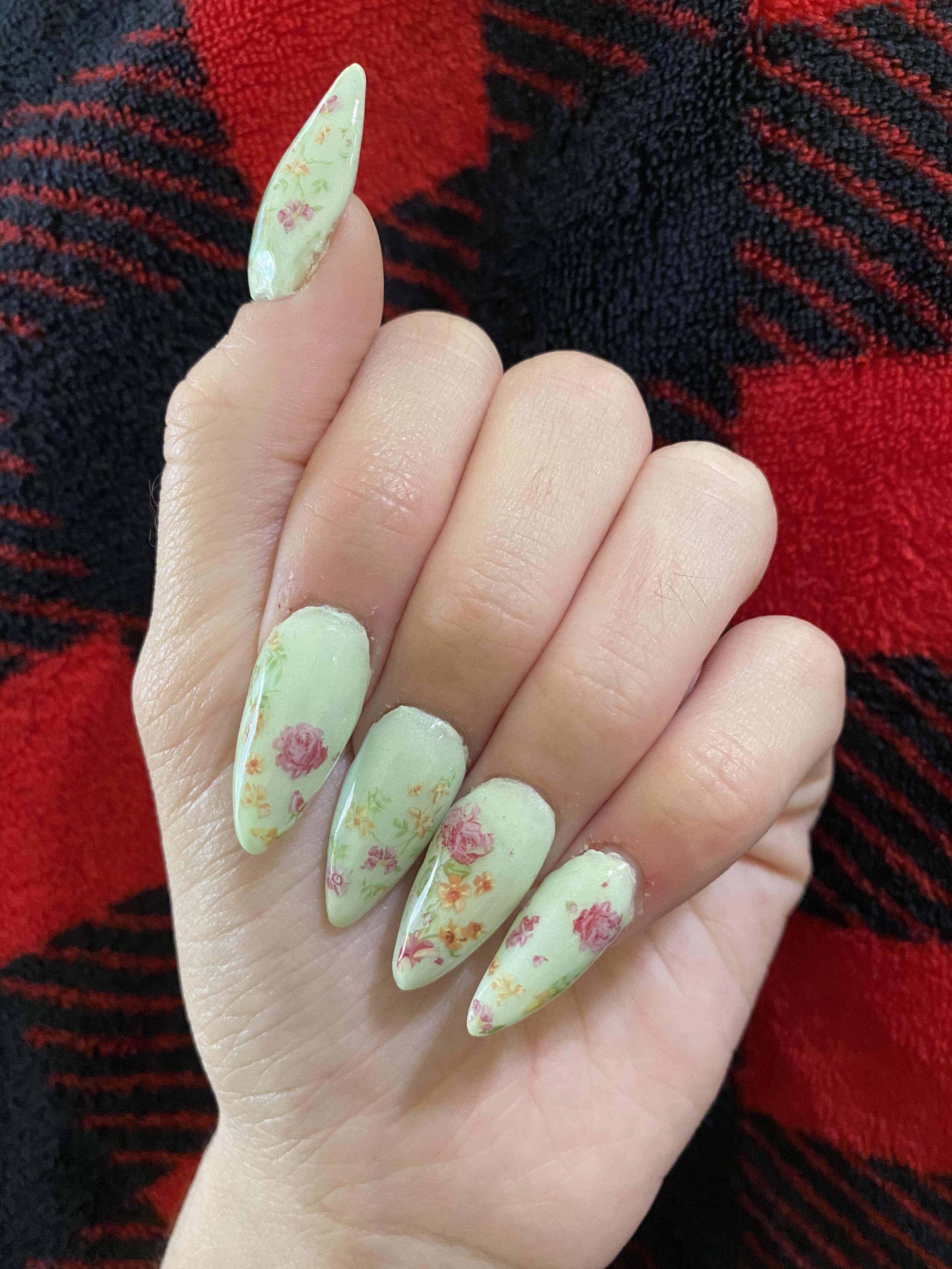 Second time doing acrylic nails Nails