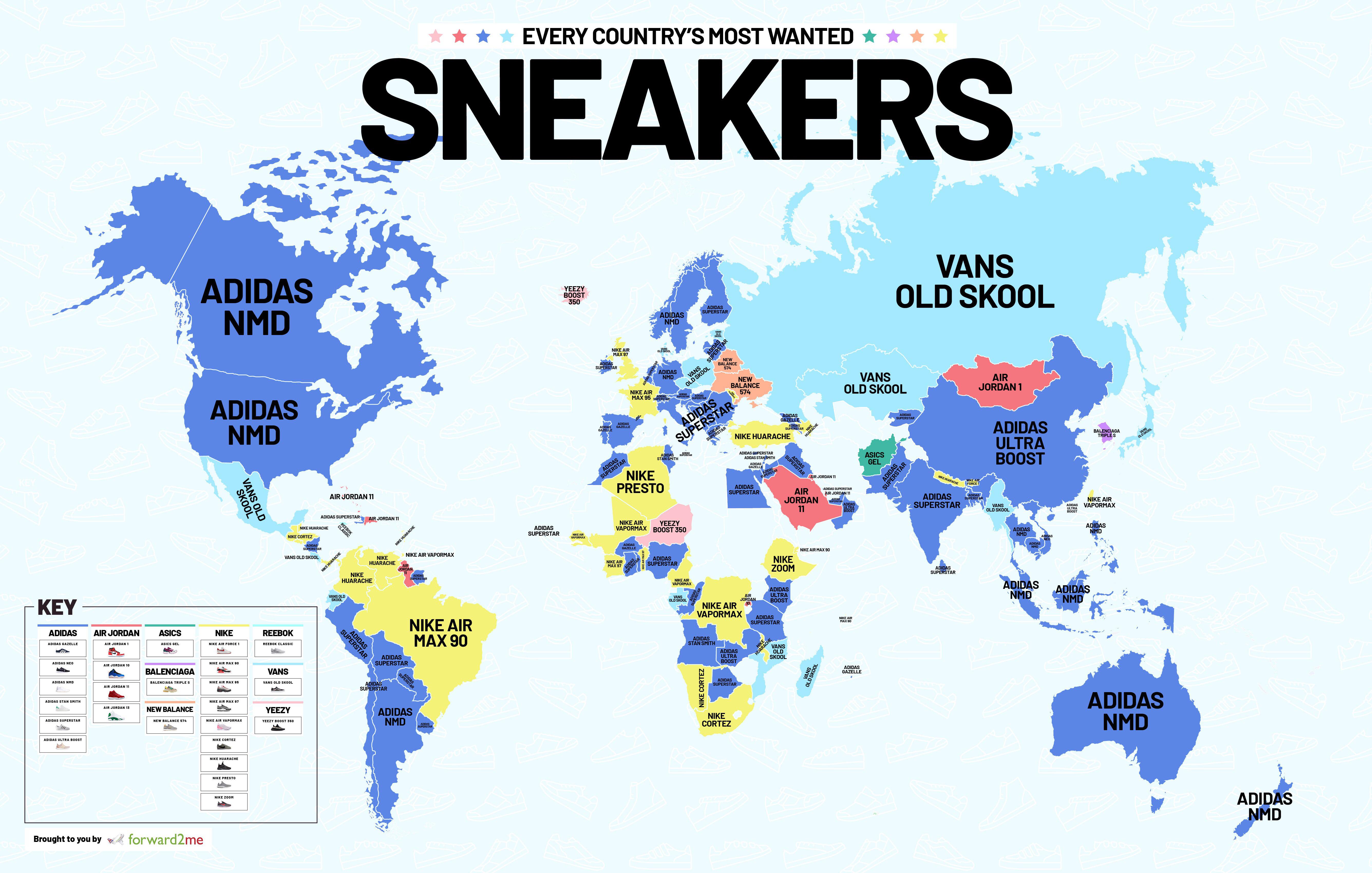 Every country’s most desired sneaker r/coolguides