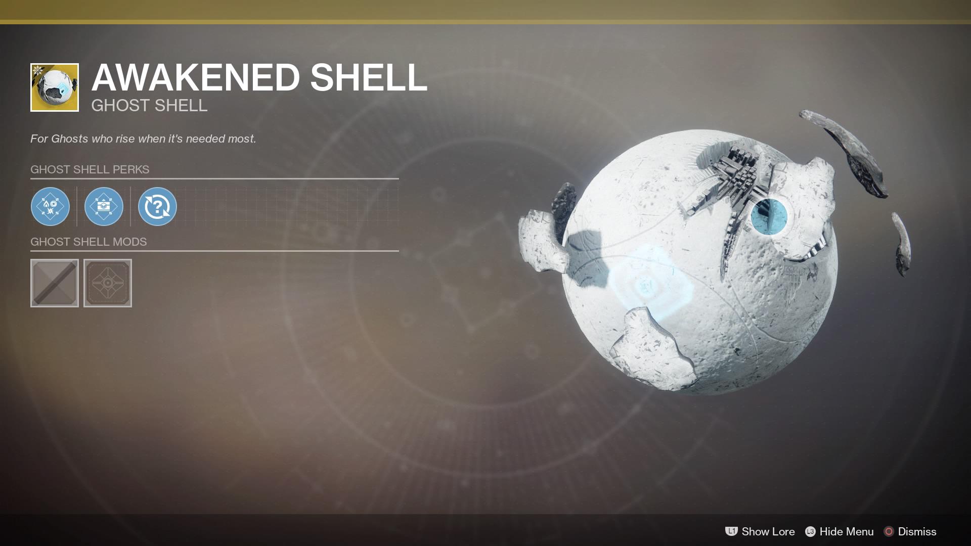 New traveler ghost shell r/destiny2