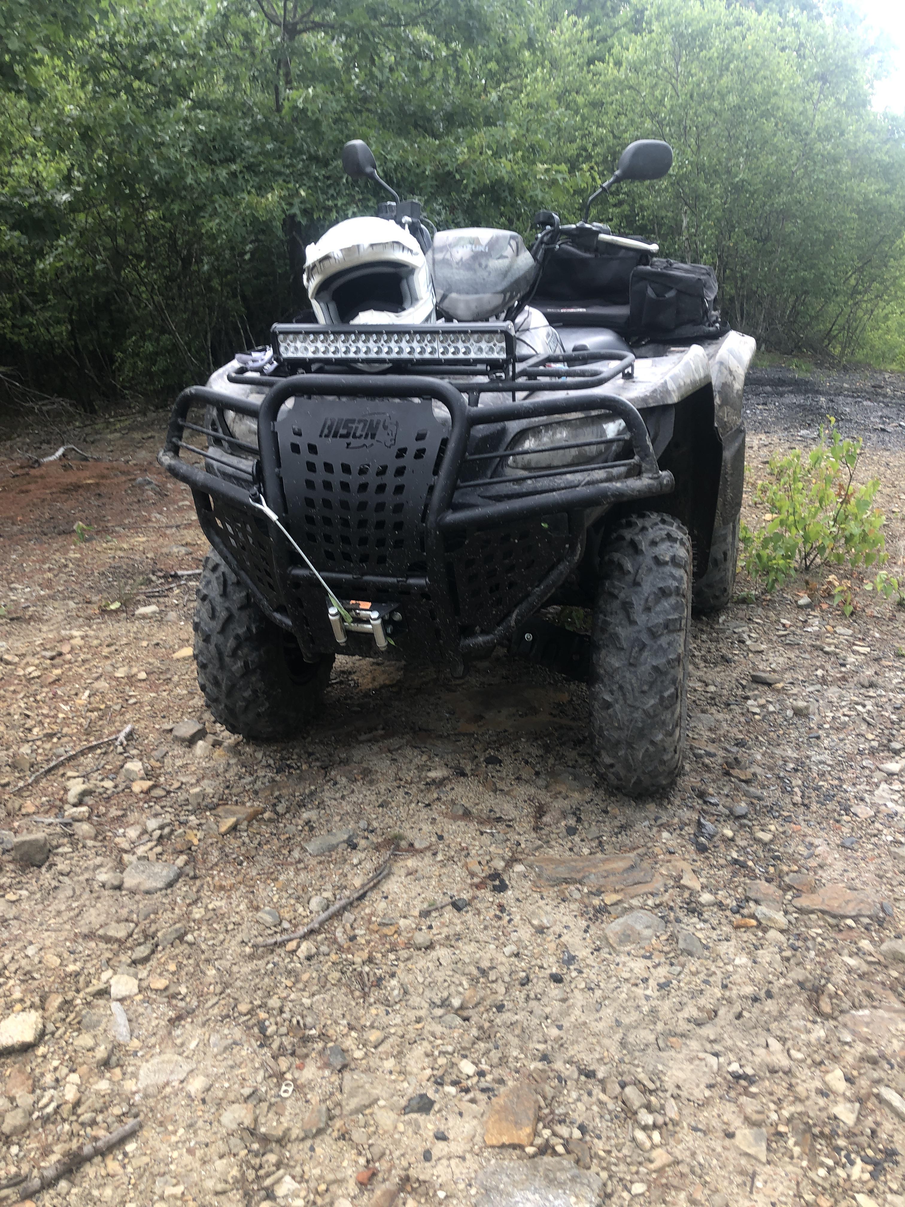 Winch and new front bumper for the king! r/ATV