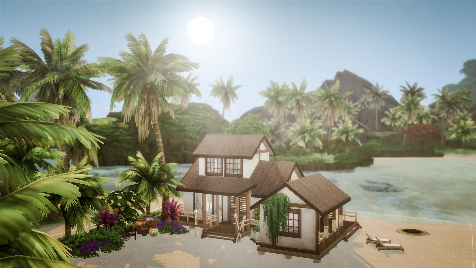 Vacation lot in Sulani // Honeymoon Beach Hut! r/Sims4
