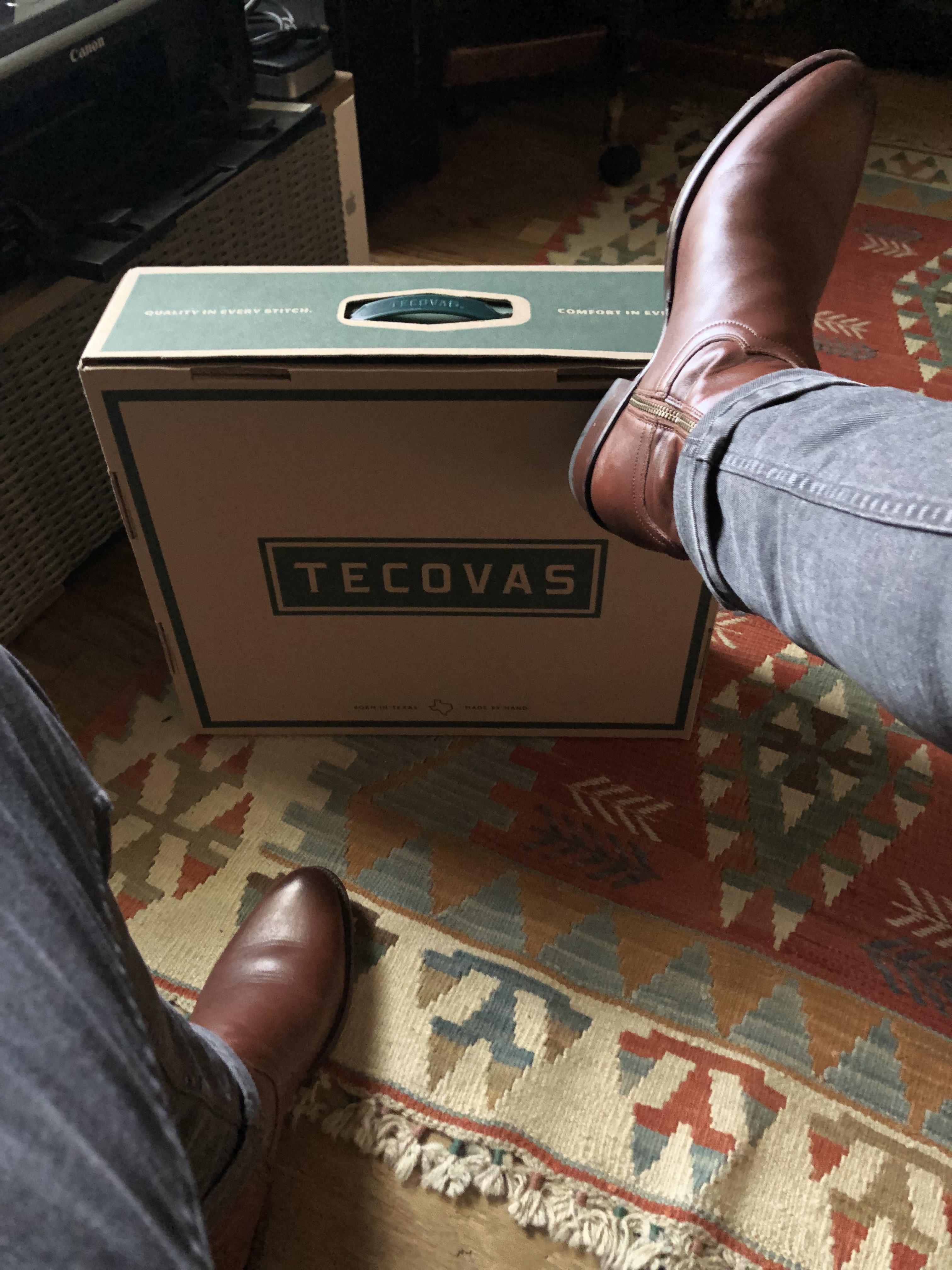 My first pair of Tecovas! The Dean in Bourbon Calf. 🔥💯🔥 r/Tecovas