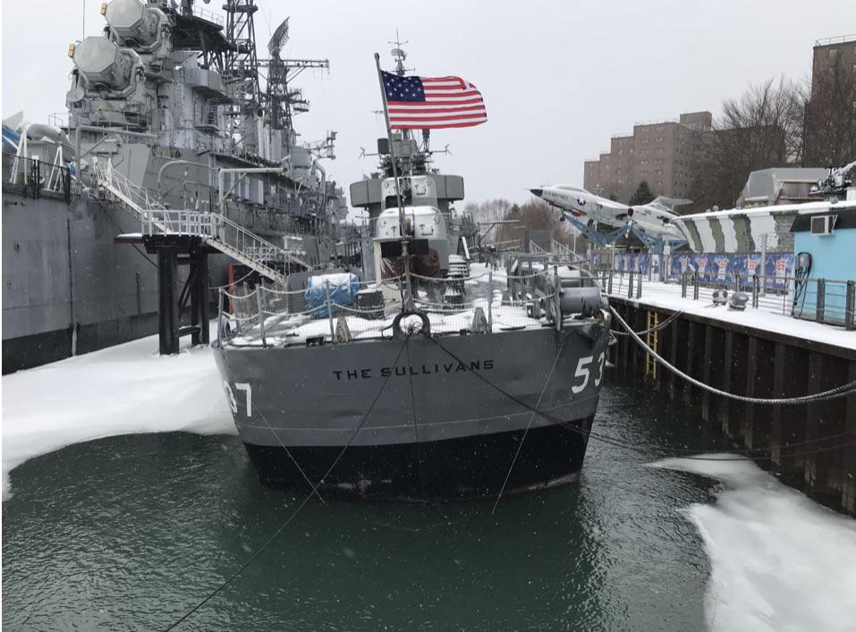 [957x707] US Navy Fletcher class destroyer The Sullivans, at risk of
