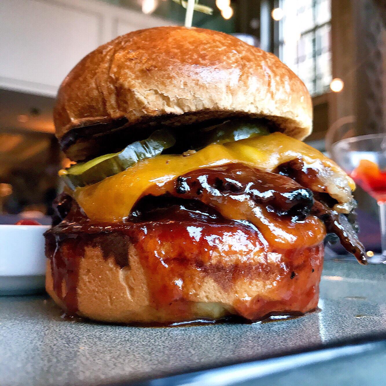 [I ate] BBQ Brisket Cheeseburger r/food