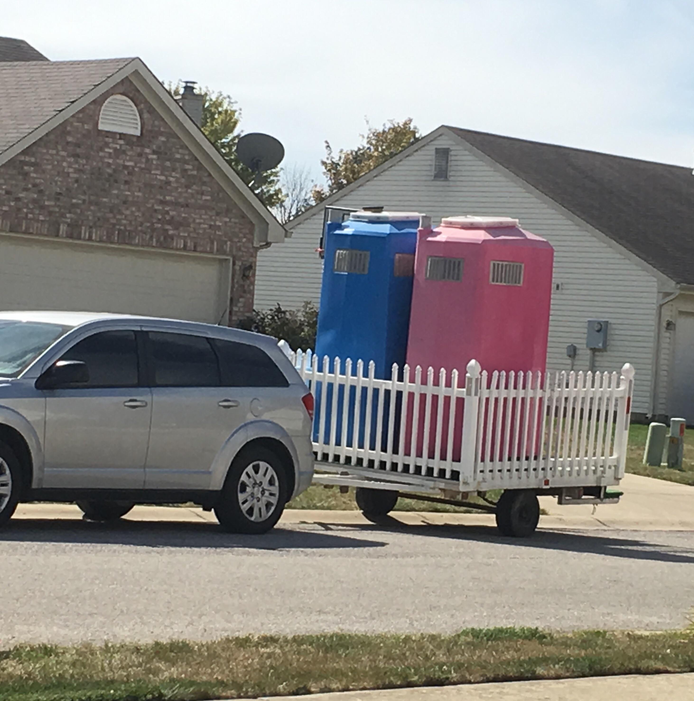 His and hers porta potties r/funny