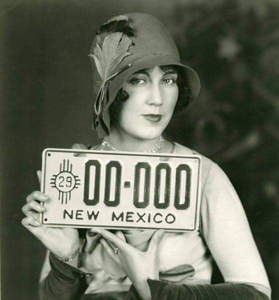 First New Mexico License Plate. C.1929 r/Albuquerque